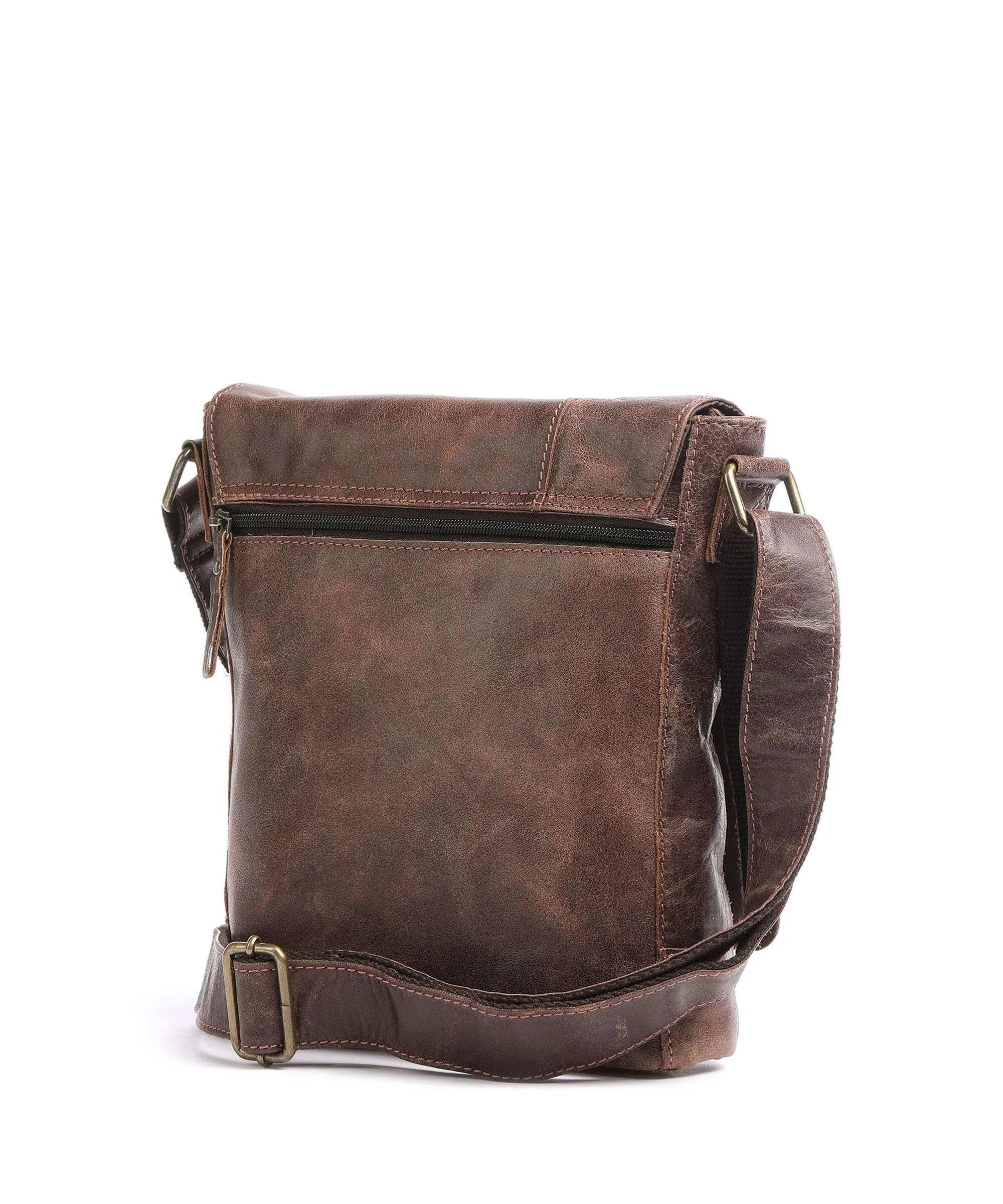  Harold's Crunchy M Borsa a tracolla pelle di bufalo marrone  