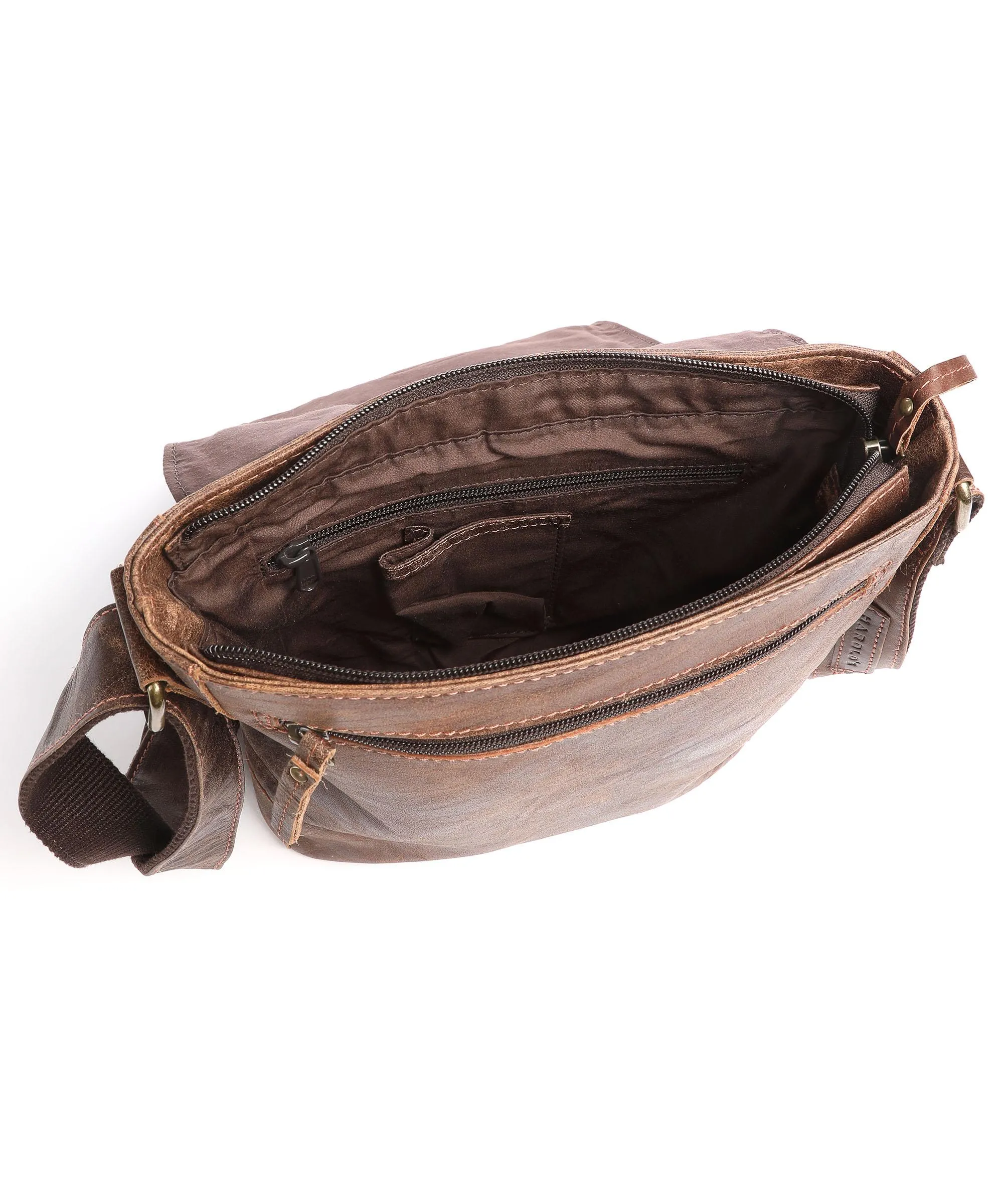  Harold's Crunchy M Borsa a tracolla pelle di bufalo marrone  