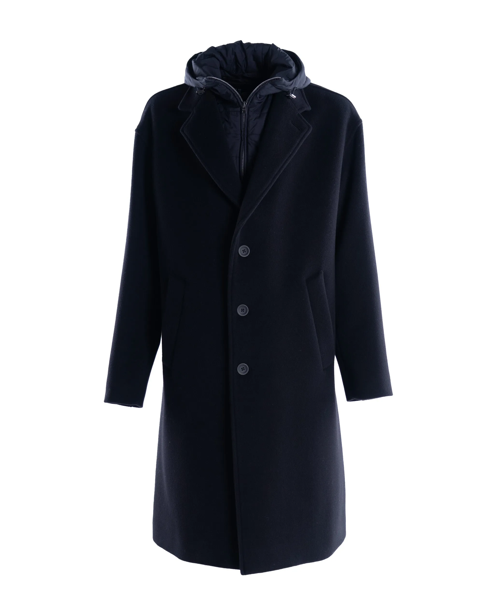 HERNO CAPPOTTO LUNGO IMBOTTITO LANA