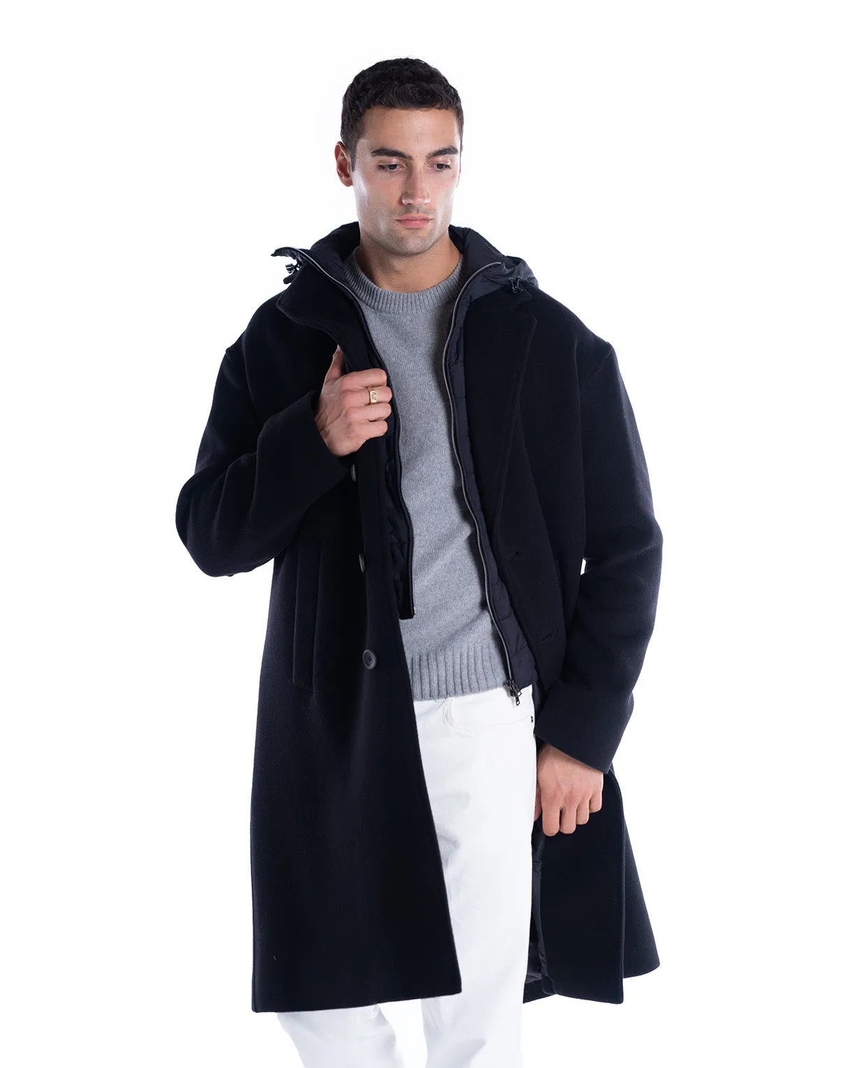 HERNO CAPPOTTO LUNGO IMBOTTITO LANA