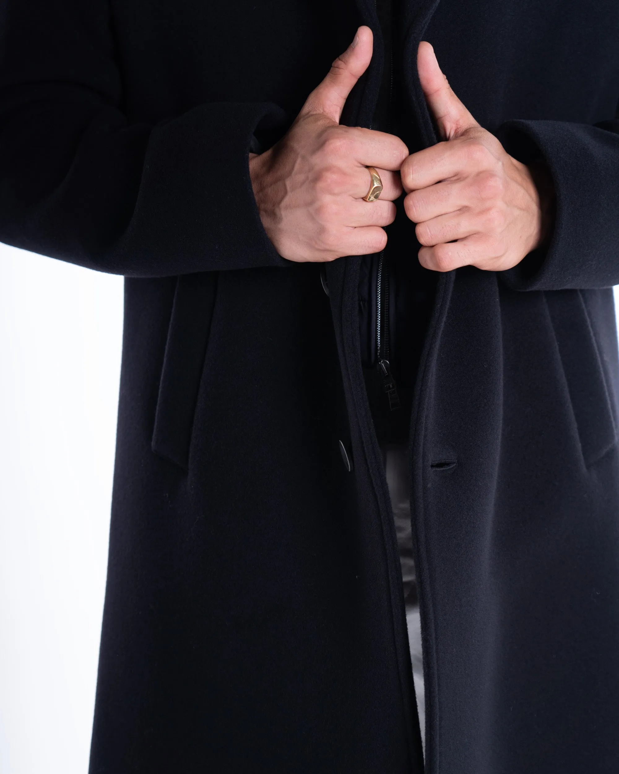 HERNO CAPPOTTO LUNGO IMBOTTITO LANA