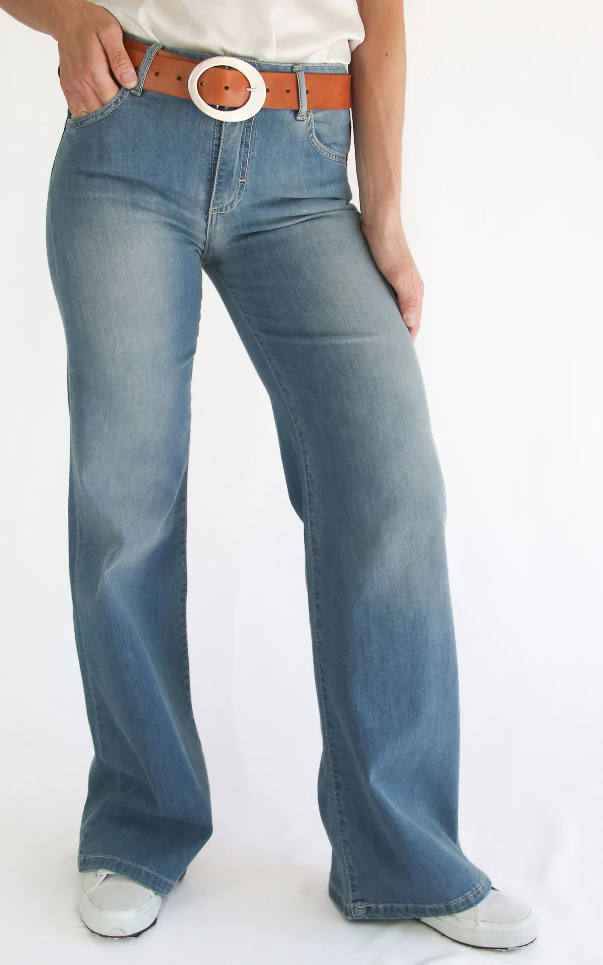 Initial – Jeans dritto denim chiaro – Ludo
