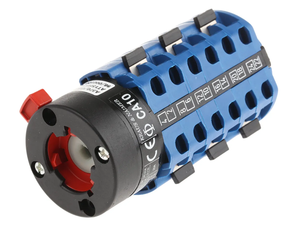 Interruttore Cam Kraus & Naimer CA10A370/GBA001*FT 6P, 2 posizioni, 20A