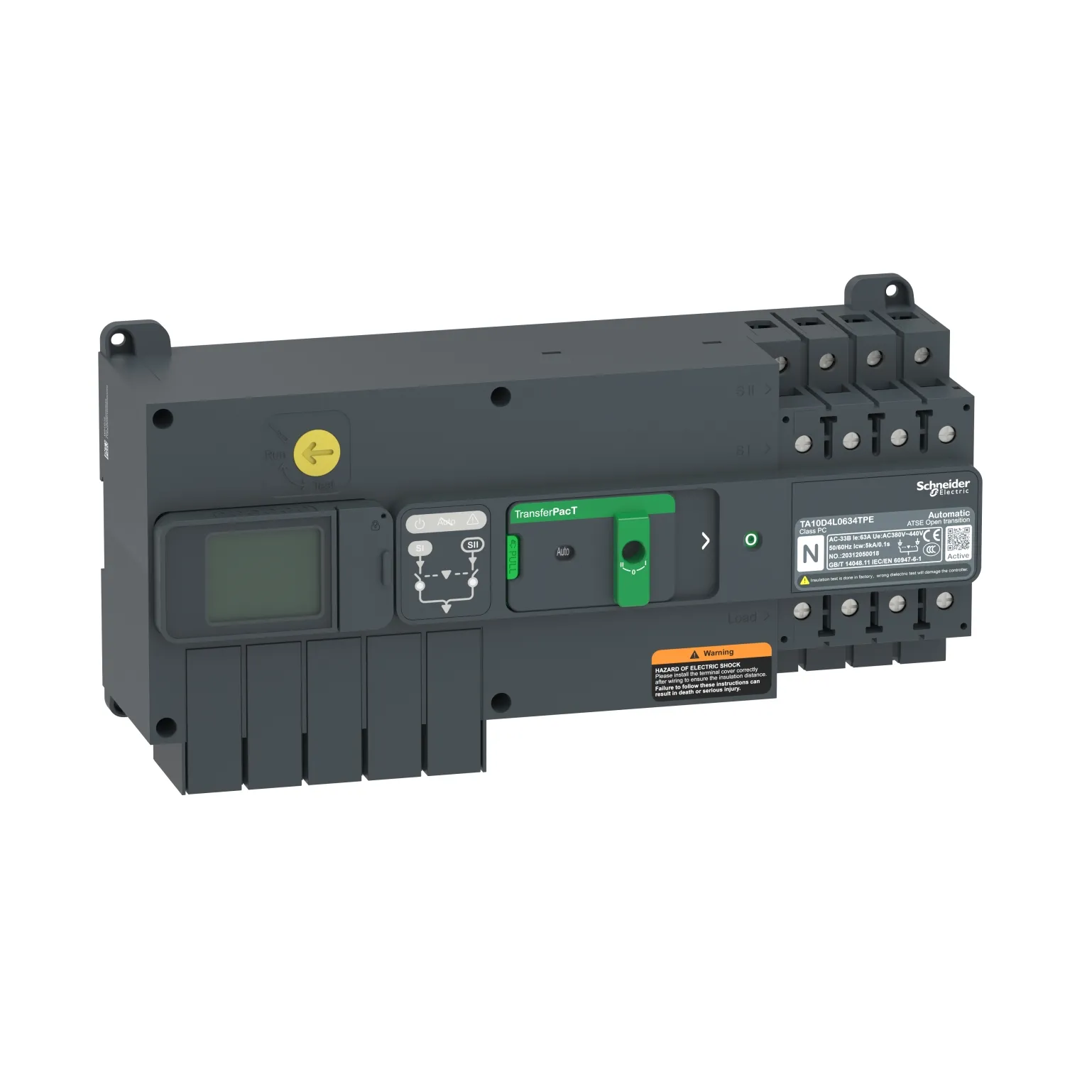 Interruttore di sicurezza elettronico Schneider Electric, 63A, Fissa, TAA100