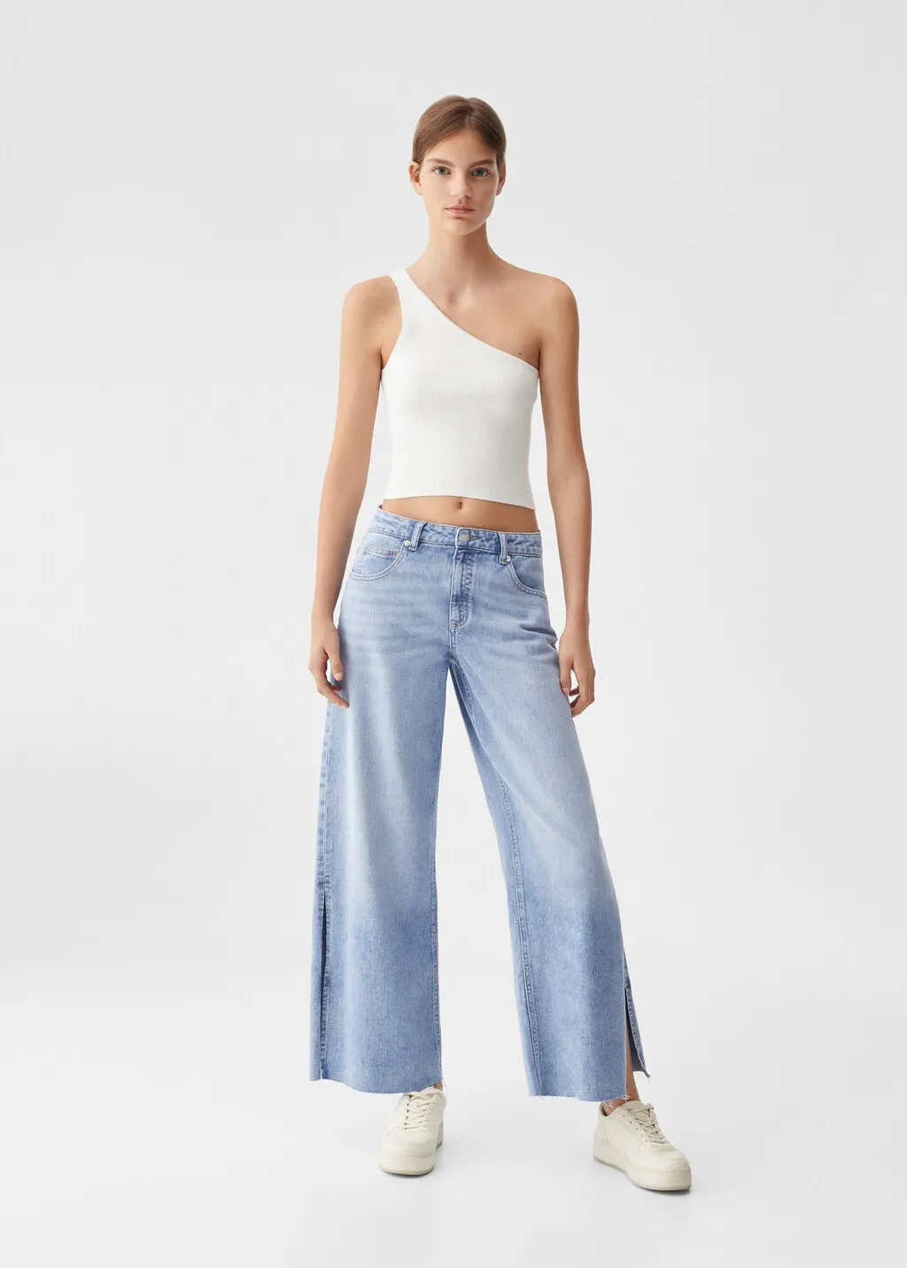 Jeans culotte spacchi