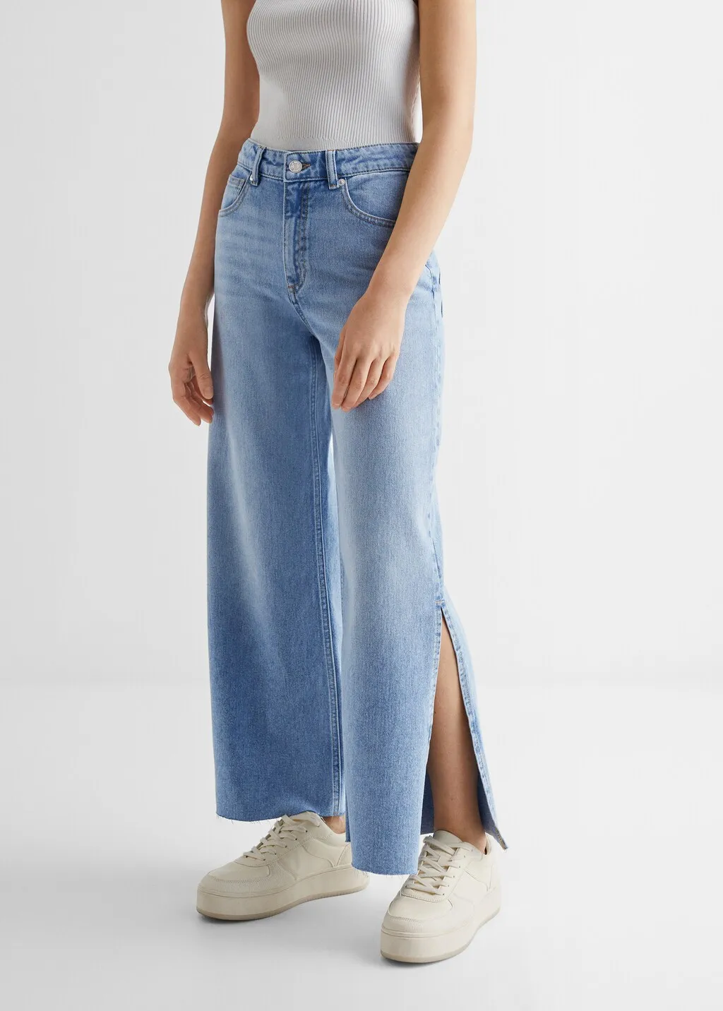 Jeans culotte spacchi