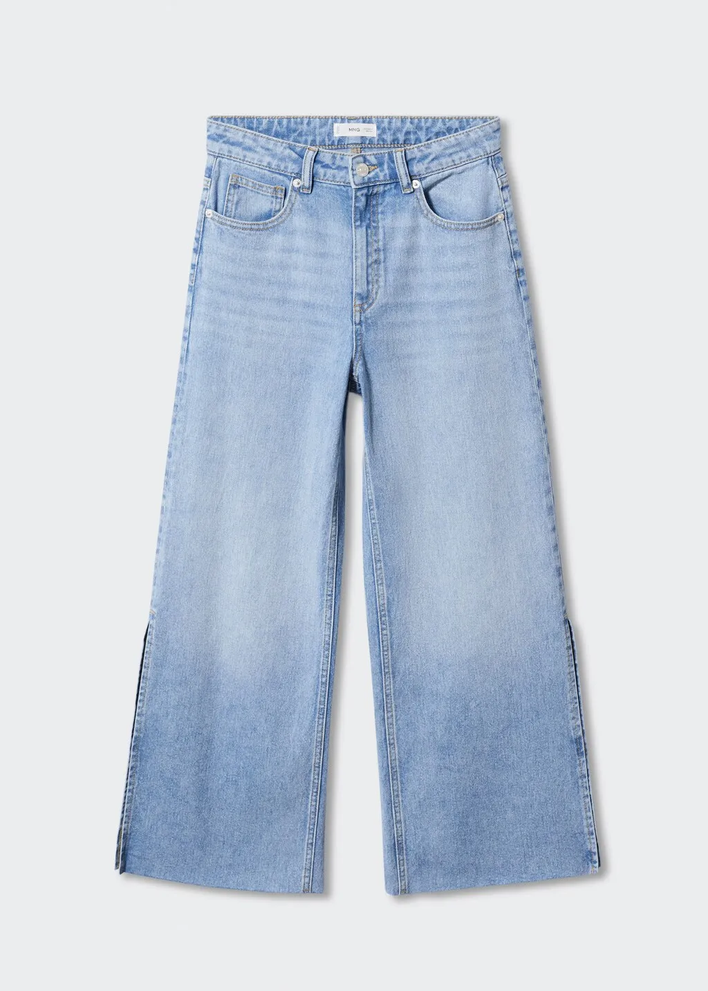 Jeans culotte spacchi