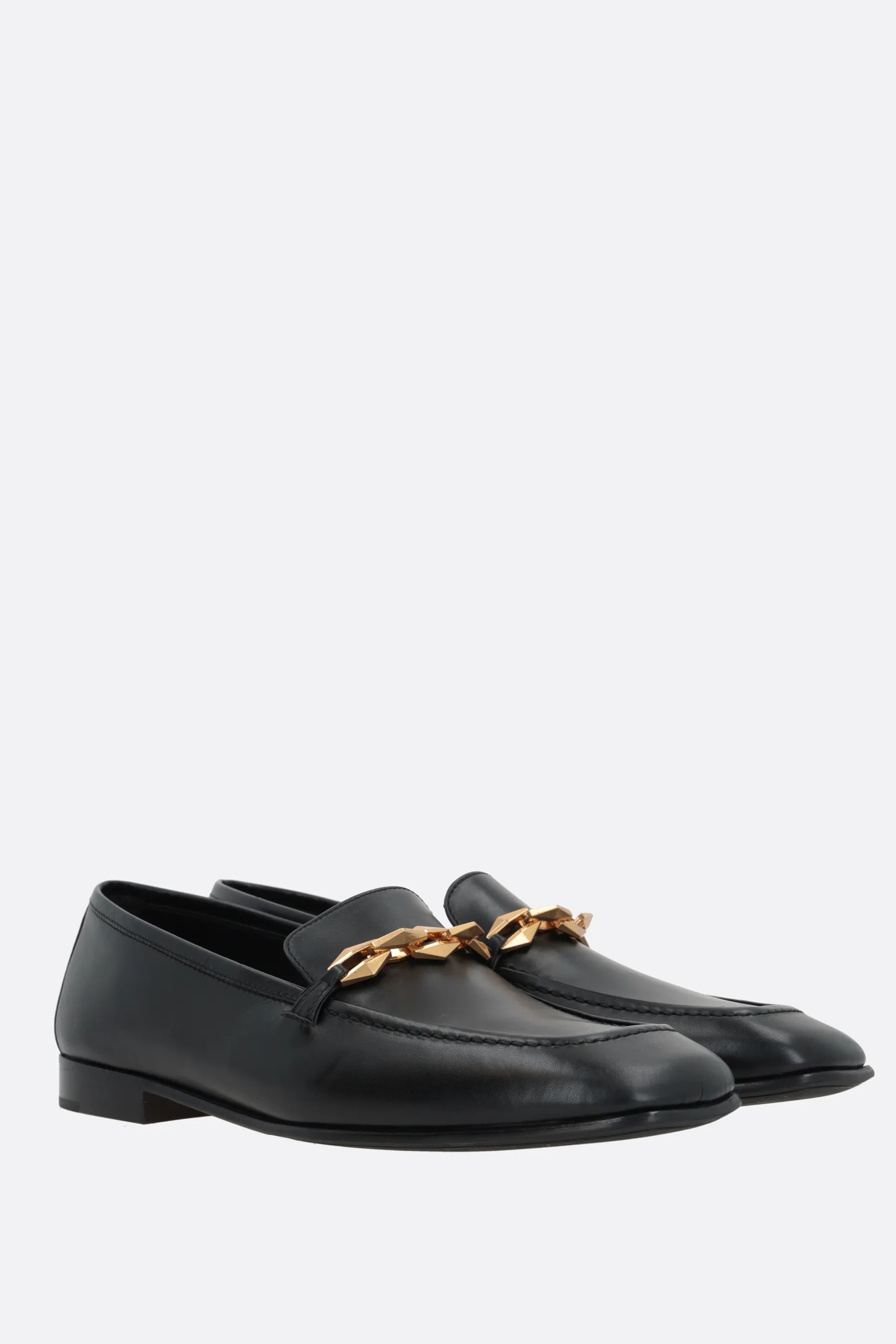 JIMMY CHOO mocassino Diamond Tilda in pelle liscia