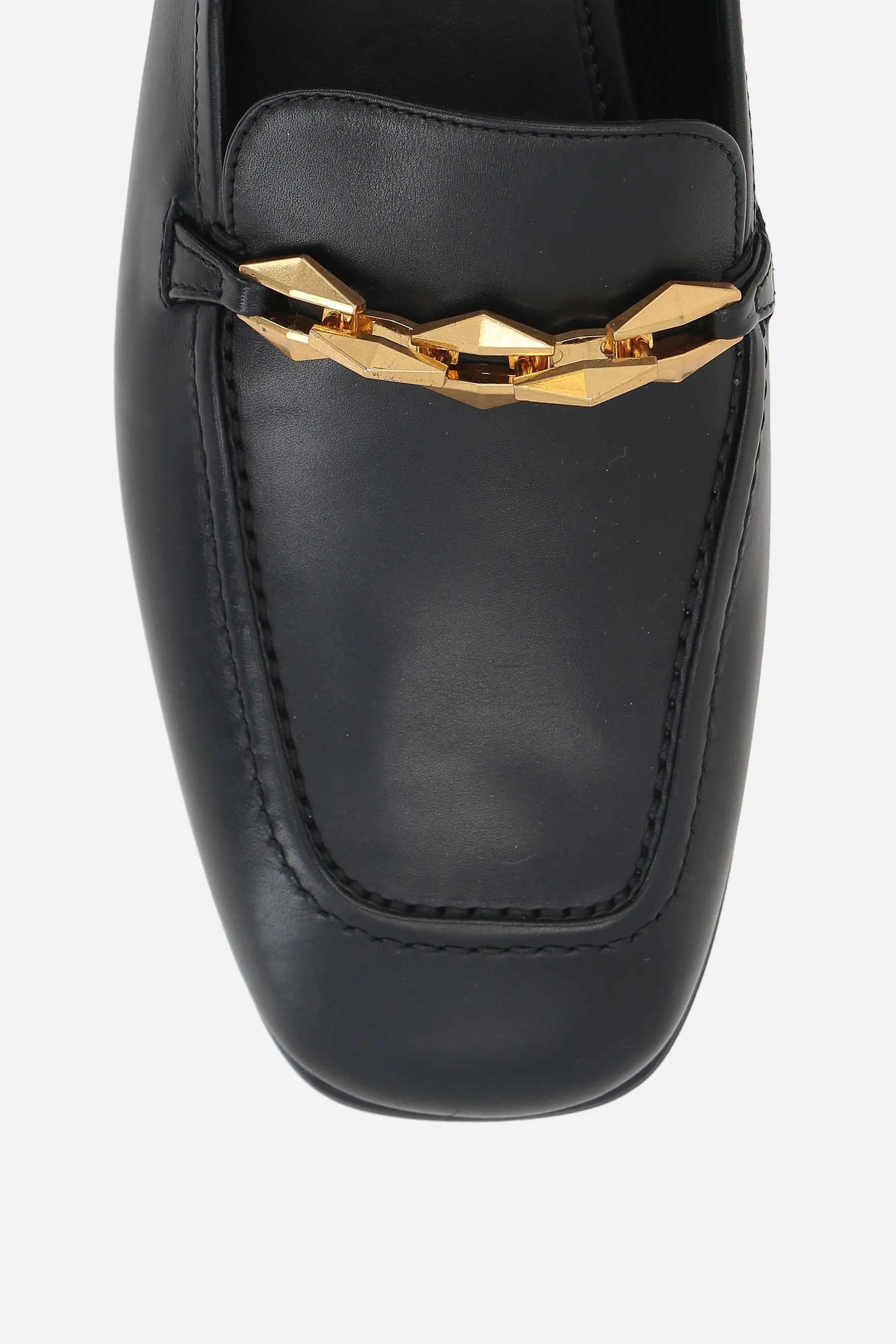 JIMMY CHOO mocassino Diamond Tilda in pelle liscia