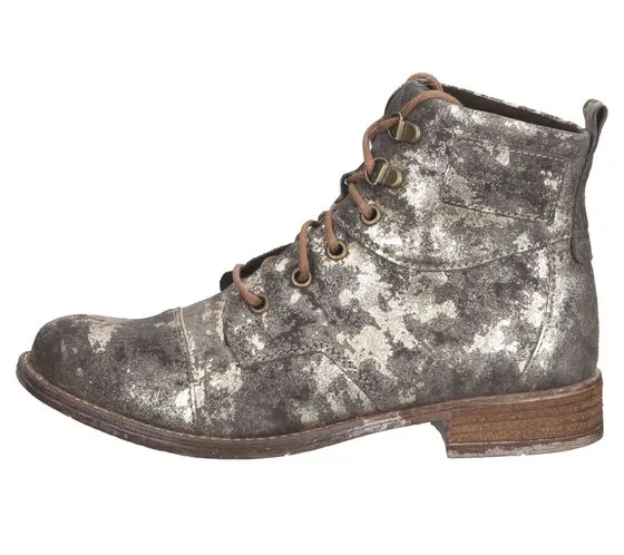 Josef Seidel stivali autunnali da donna con stampa glitter all-over 99617 MI672 330 grigio/argento/oro