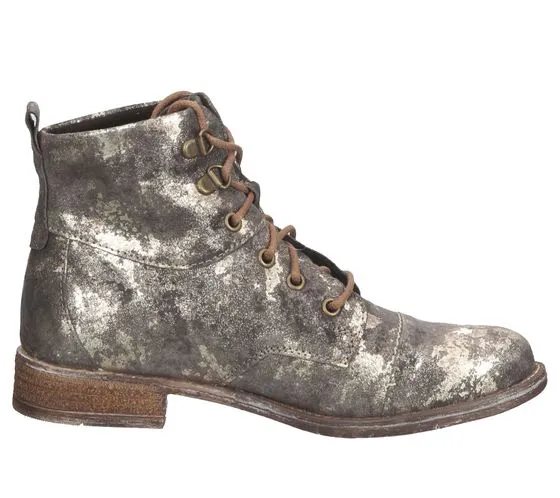 Josef Seidel stivali autunnali da donna con stampa glitter all-over 99617 MI672 330 grigio/argento/oro