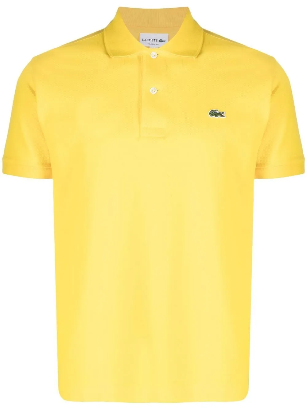 Lacoste Polo Giallo Uomo Giallo con logo ricamato