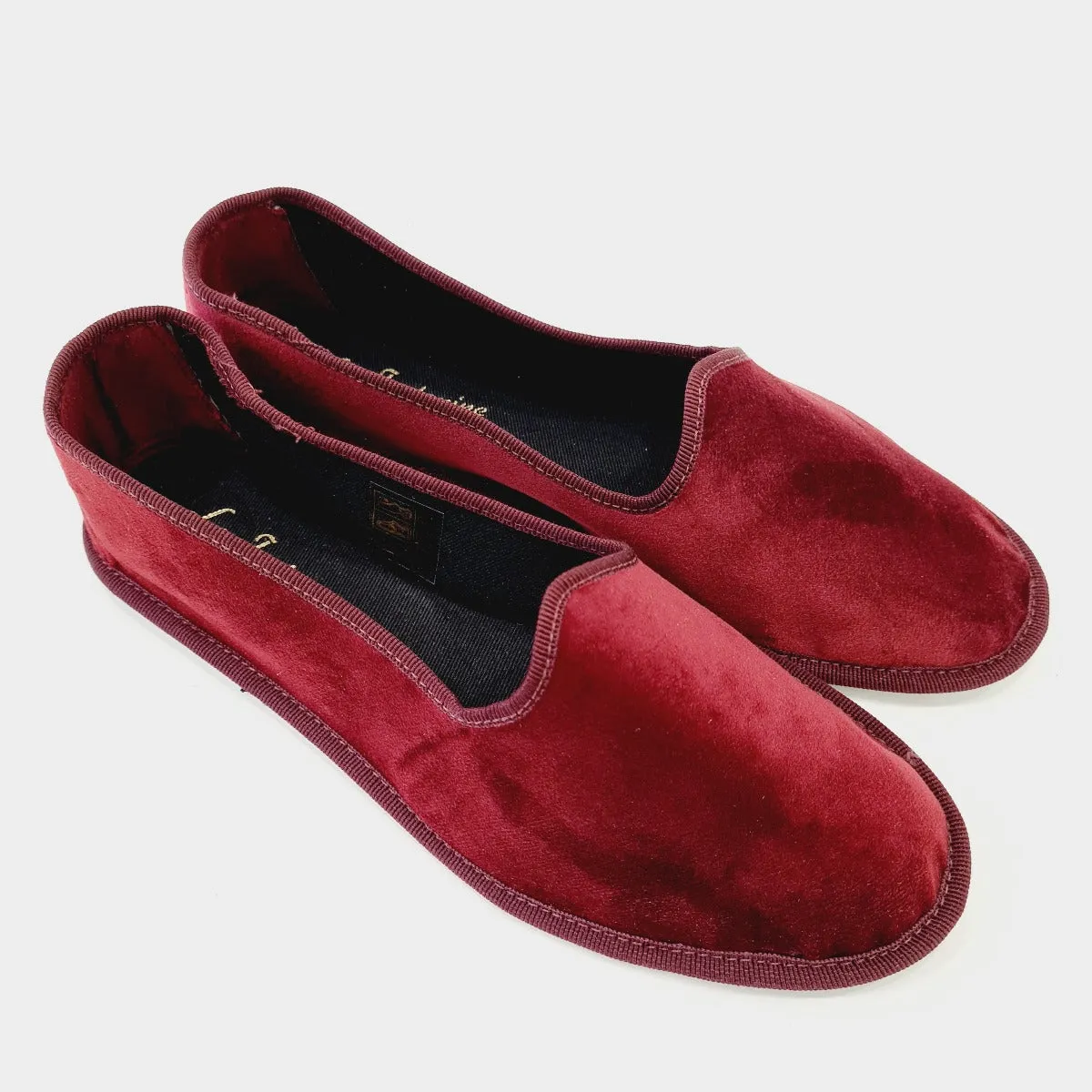 Le Furlanine mocassino stile FRIULANE ciniglia bordo' fondo gomma rif.1