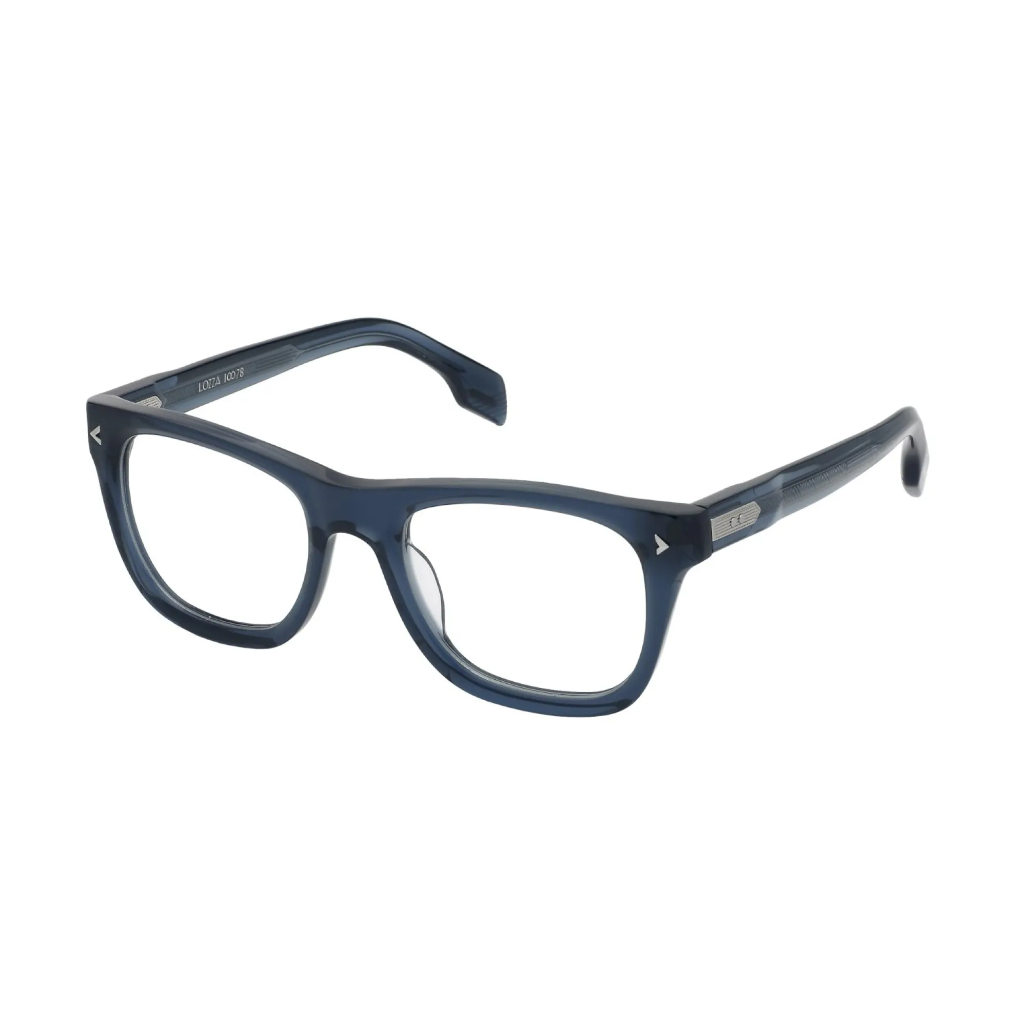   Lozza VL4355M - 06NA Blu Trasparente | Occhiale Da Vista Uomo 