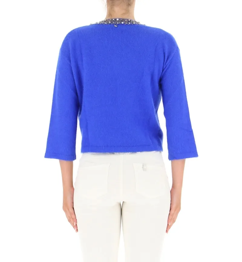 Maglione misto angora
