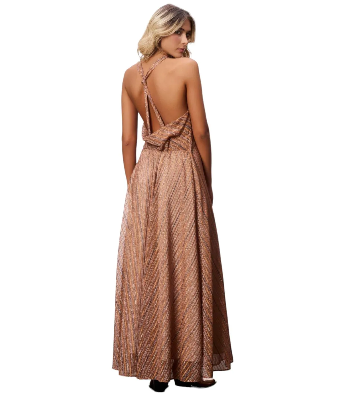 Manila Grace Donna Vestito Lungo Scollo V