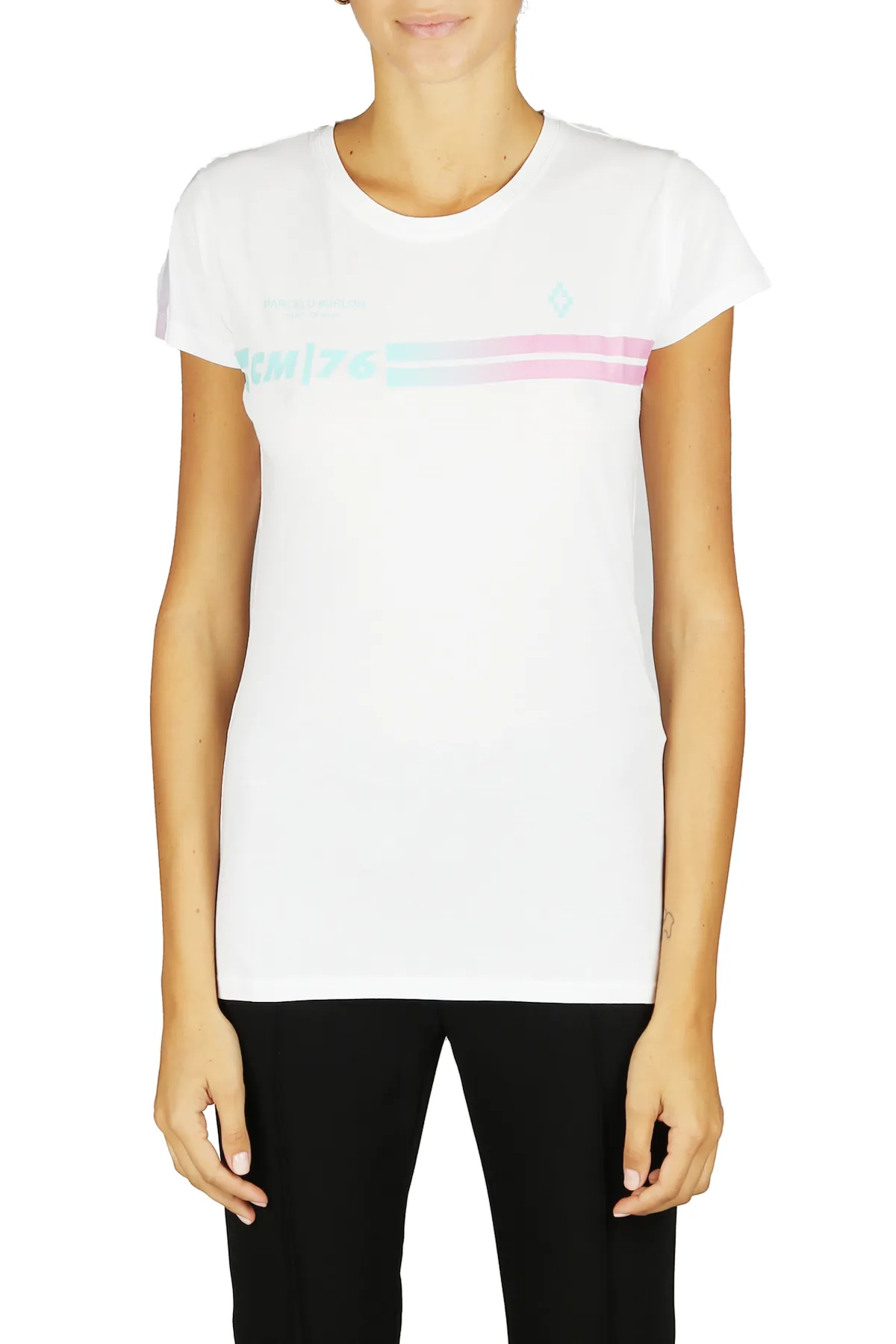 MARCELO BURLON   T-SHIRT IN COTONE
