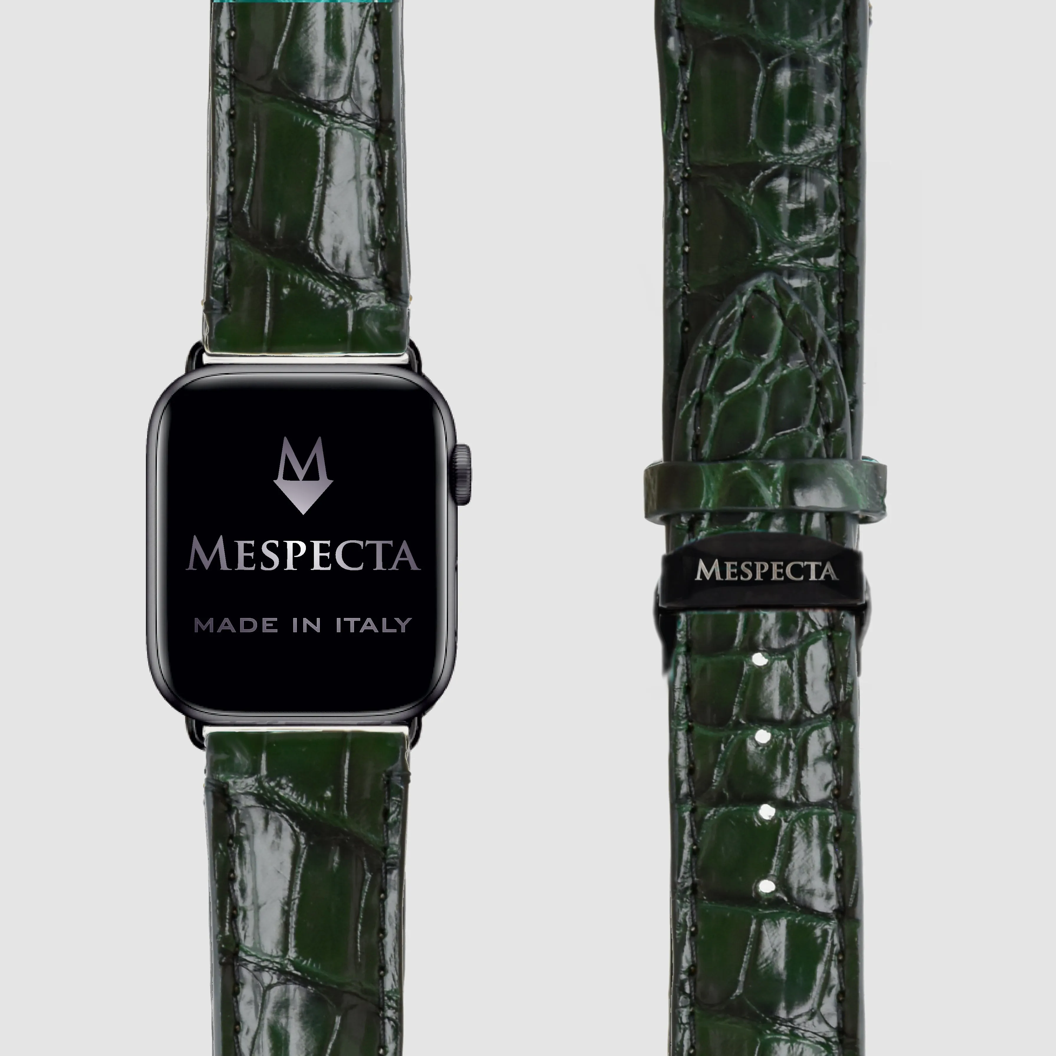 Mespecta Italia  ---------    ------------Cinturino in pelle Apple Watch Personalizzabile serie Ultra, 8, 7, 6, 5, 4, SE in vera