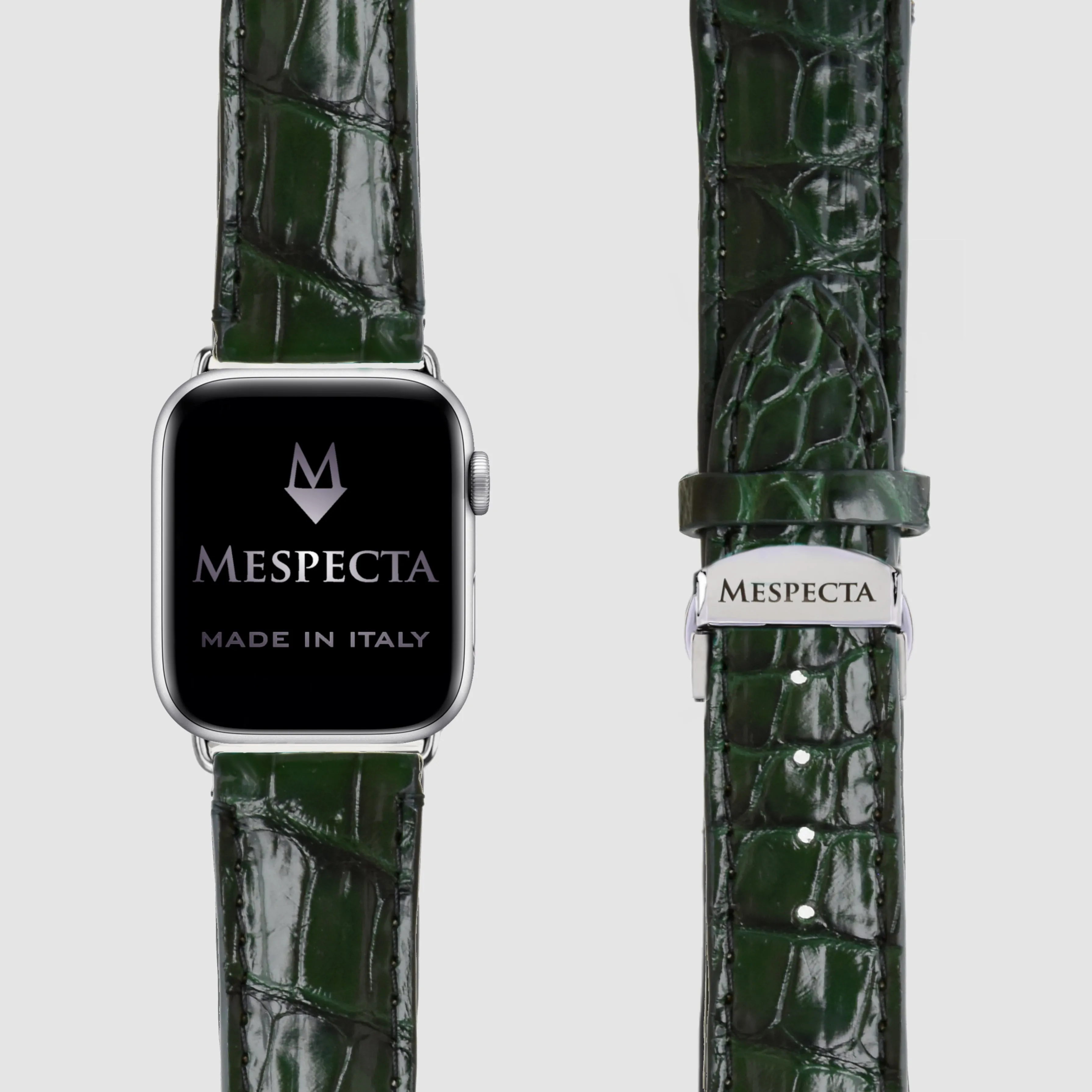 Mespecta Italia  ---------    ------------Cinturino in pelle Apple Watch Personalizzabile serie Ultra, 8, 7, 6, 5, 4, SE in vera