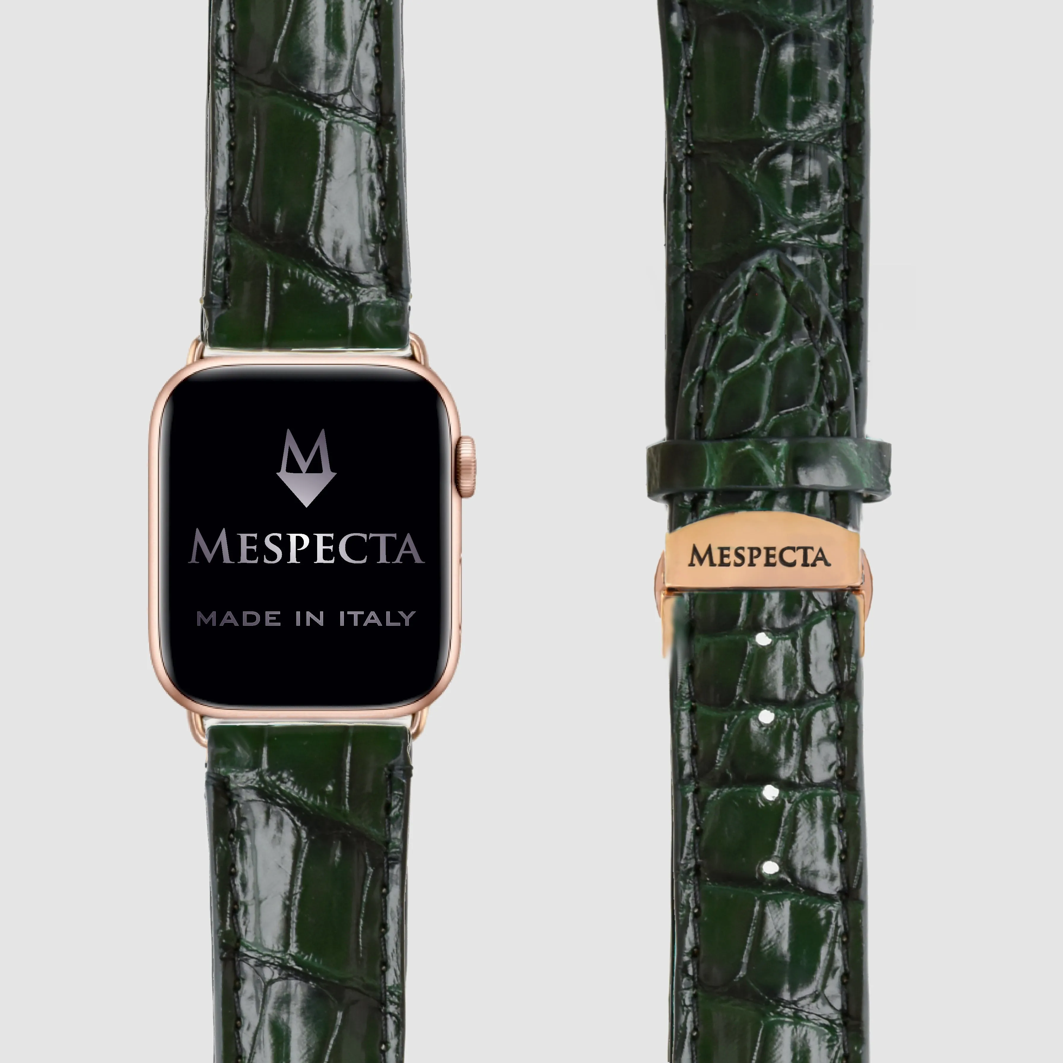 Mespecta Italia  ---------    ------------Cinturino in pelle Apple Watch Personalizzabile serie Ultra, 8, 7, 6, 5, 4, SE in vera