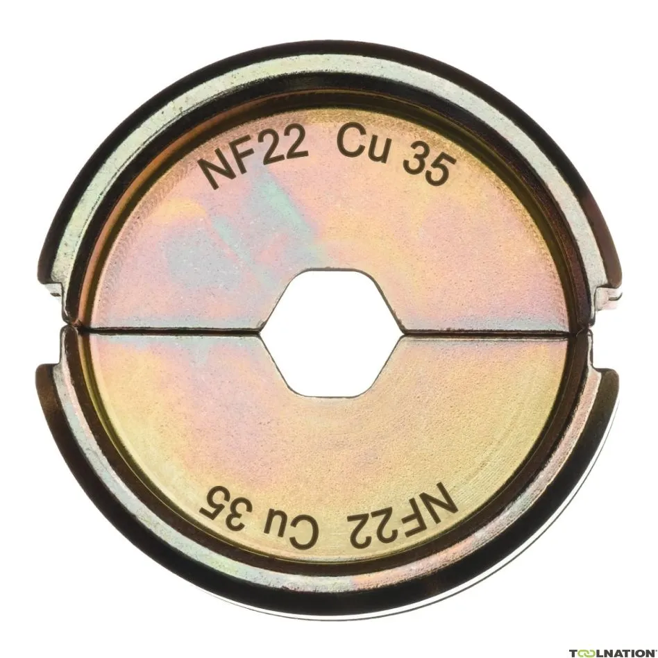Milwaukee Accessori 4932451735 NF22 Cu 35 Ganascia di crimpatura 35 mm2 per M18 HCCT-201C Pinze a pressione