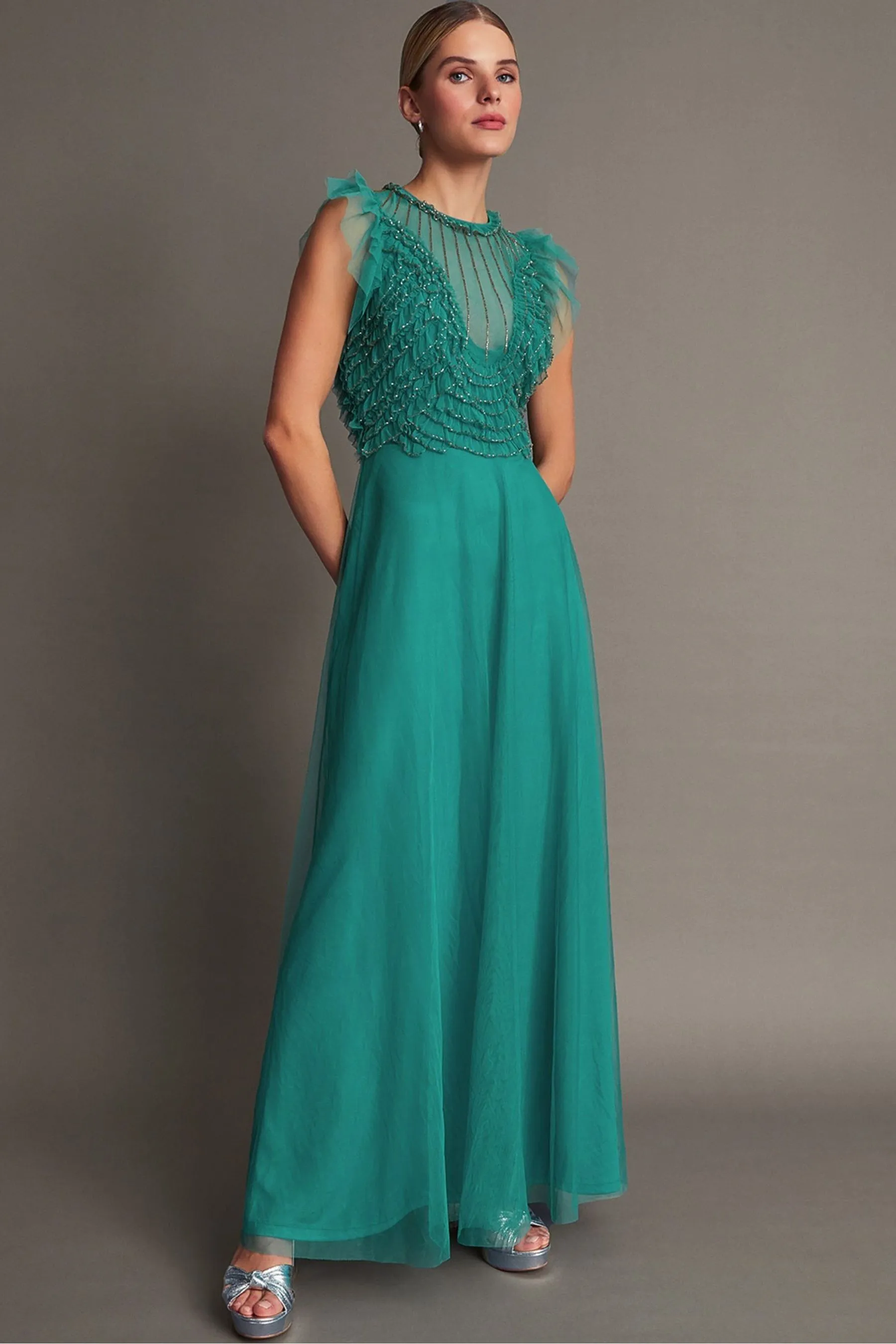 Monsoon - Irina - Abito maxi decorato a mano