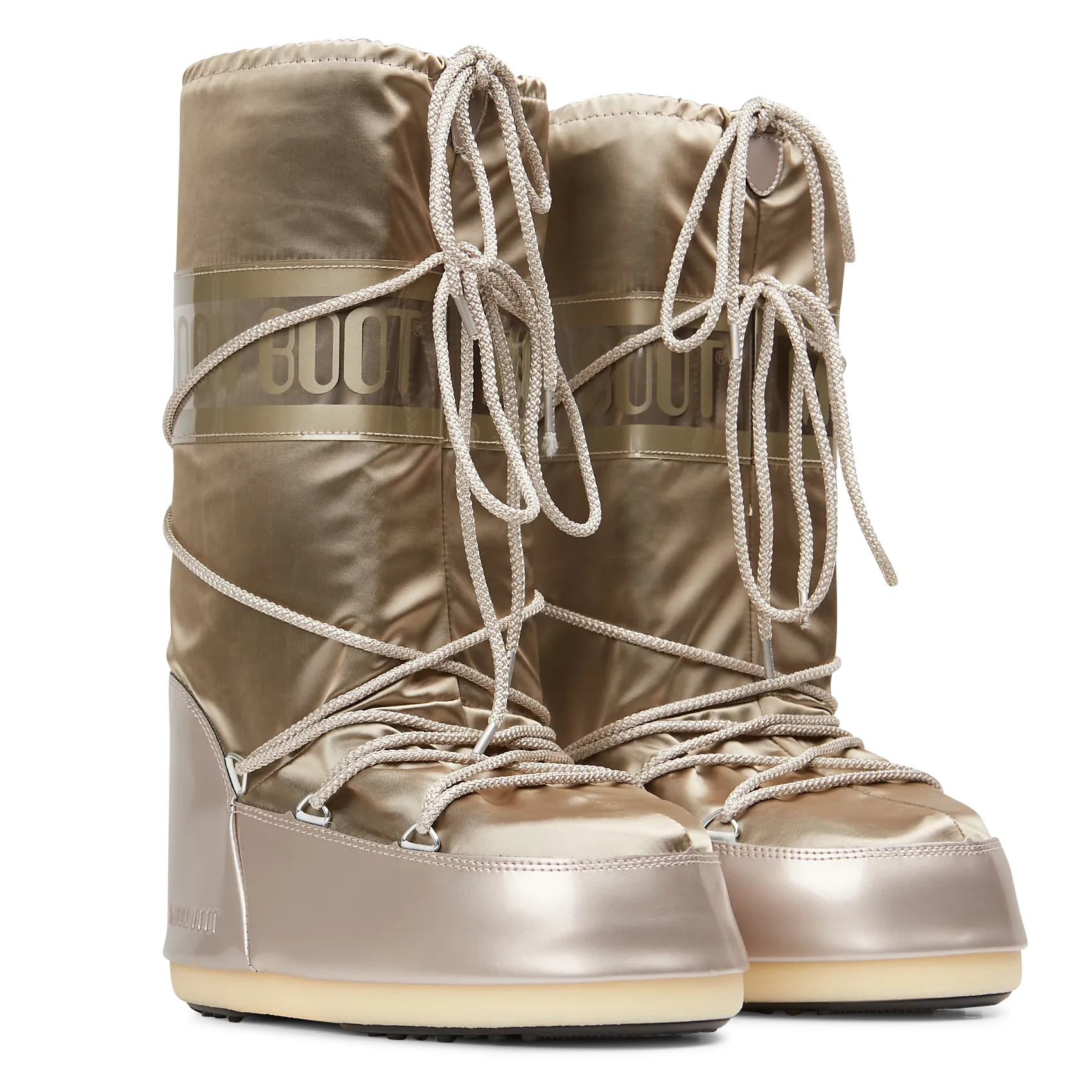  MOON BOOT   ICON GLANCE - Stivali stringati con stampe | Argento 