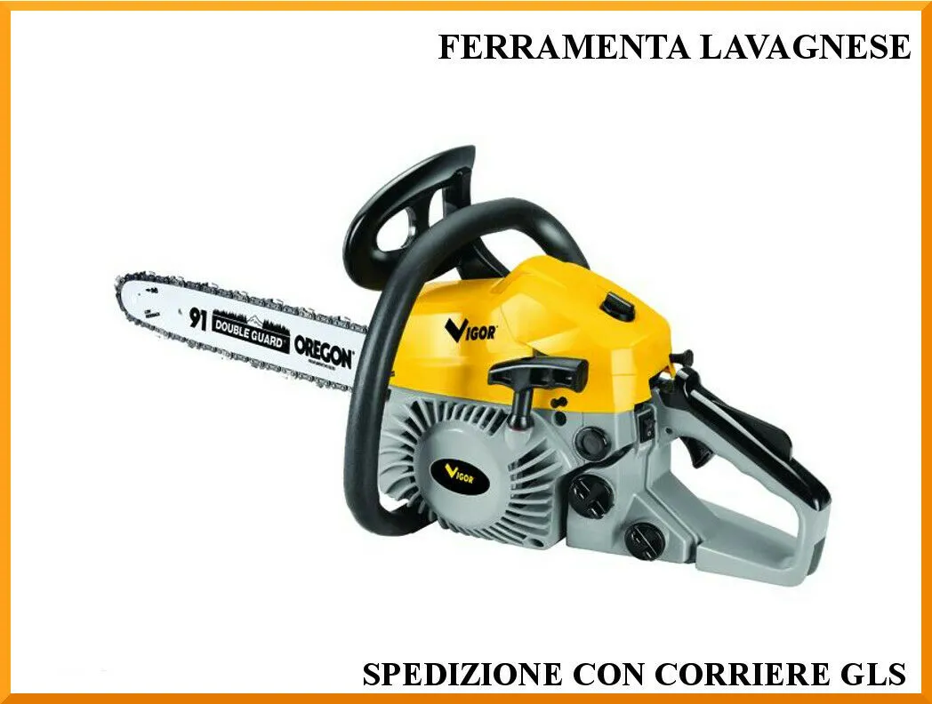 Motosega Vigor VMS-40, motore 2t,41,2 cc/1300w,barra oregon,carburatore walbro 