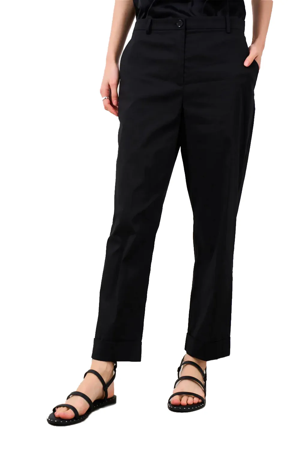 Pantalone con Balza su Fondo Gamba