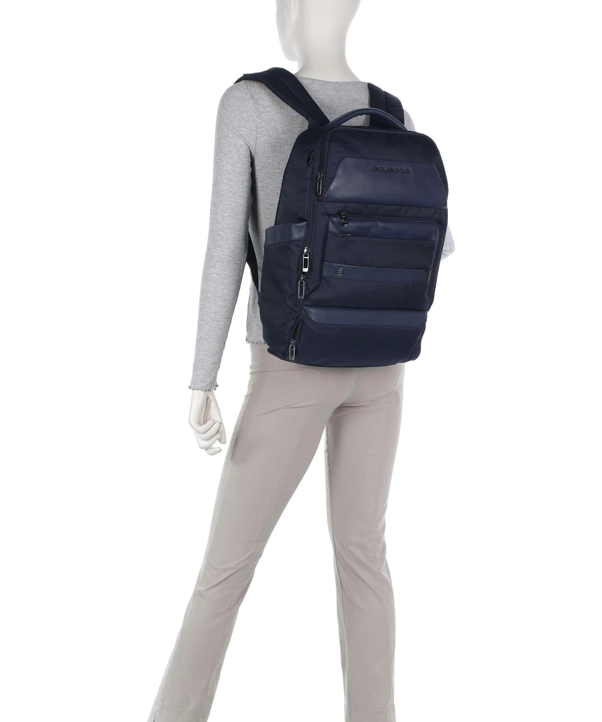  Piquadro Nevet Zaino da viaggio 15″ poliestere blu scuro  