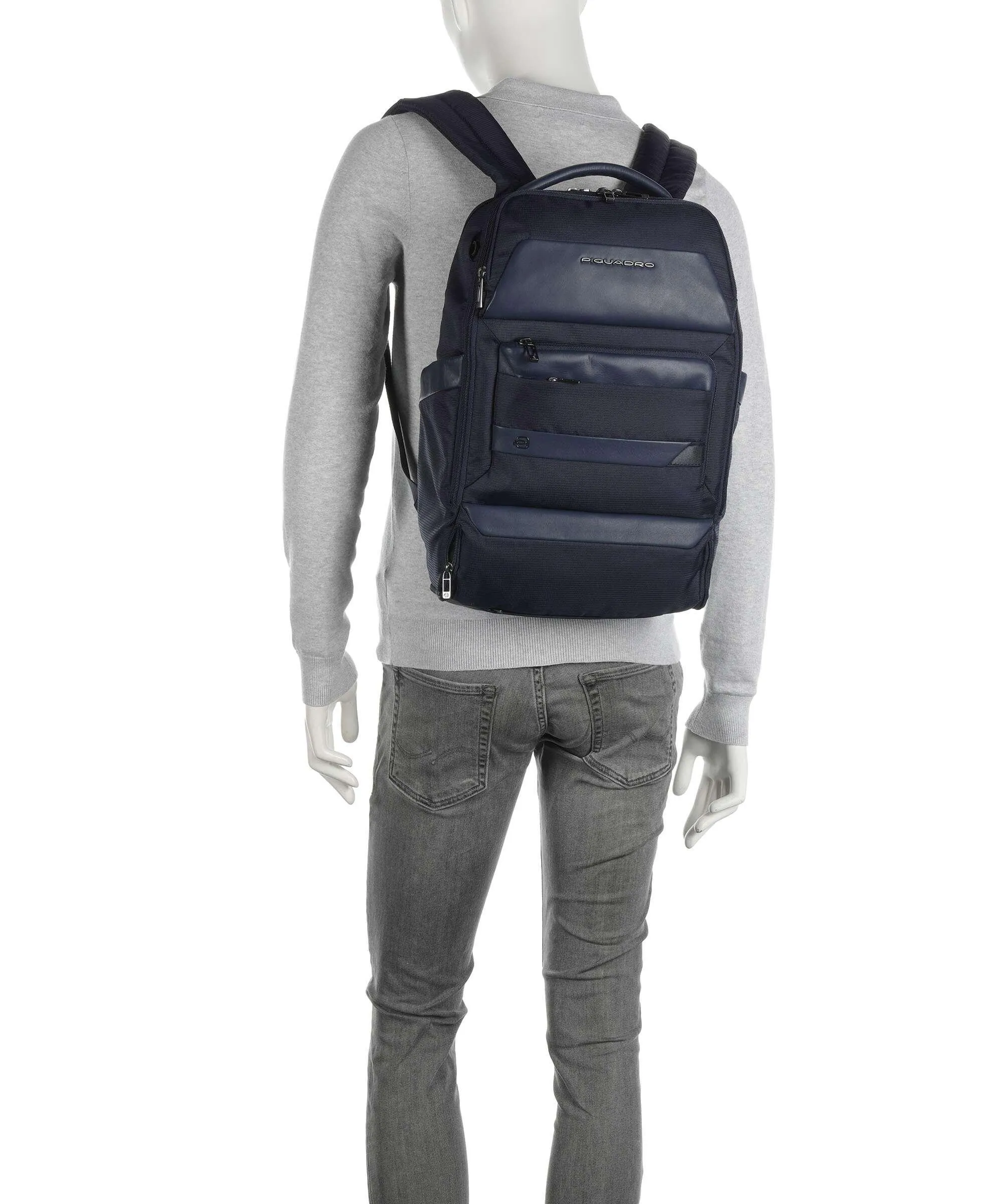  Piquadro Nevet Zaino da viaggio 15″ poliestere blu scuro  