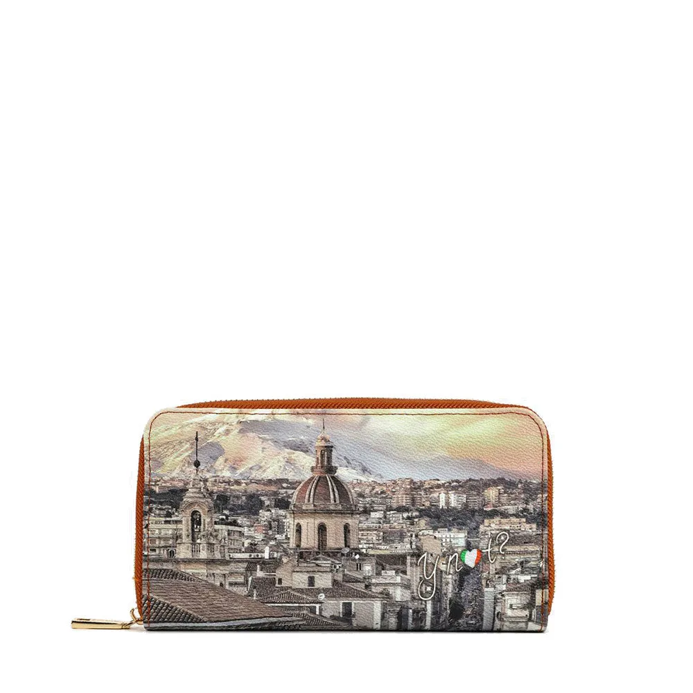Portafoglio Donna Y NOT YES-361 Stampa Etnea Chiusura Zip Around