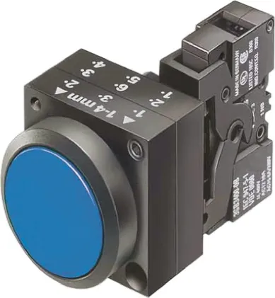 Pulsante Siemens, SPDT, luminoso, IP66 Montaggio a pannello