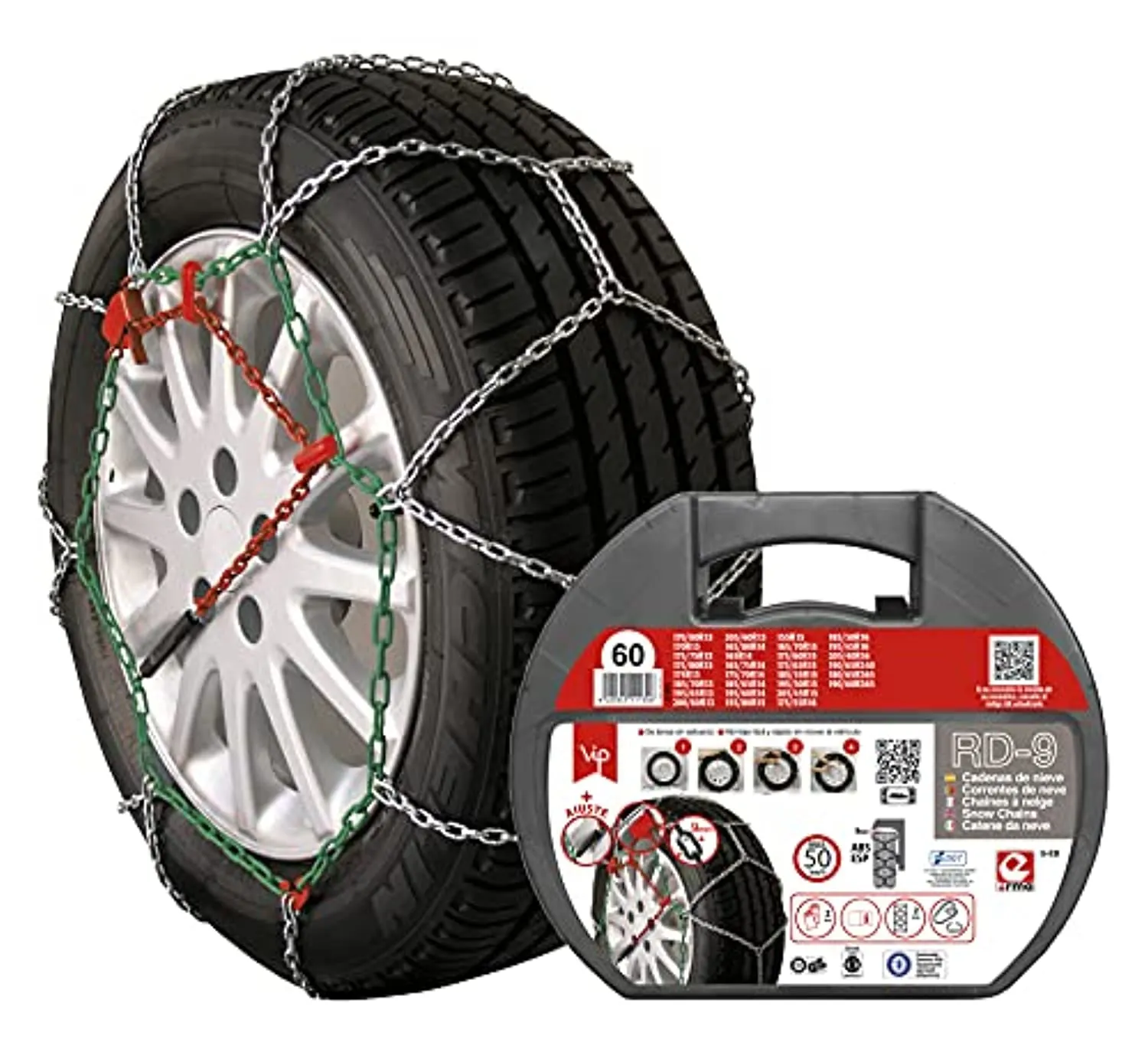 RD9 - Catene da Neve Metalliche mm Taglia n. 60