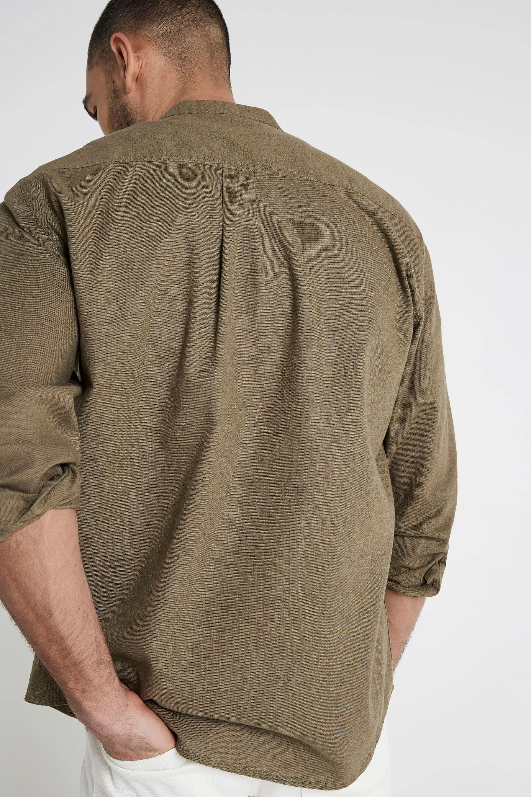 River Island regular  - Vestibilità Camicia in misto manica lunga 100% cotone    
