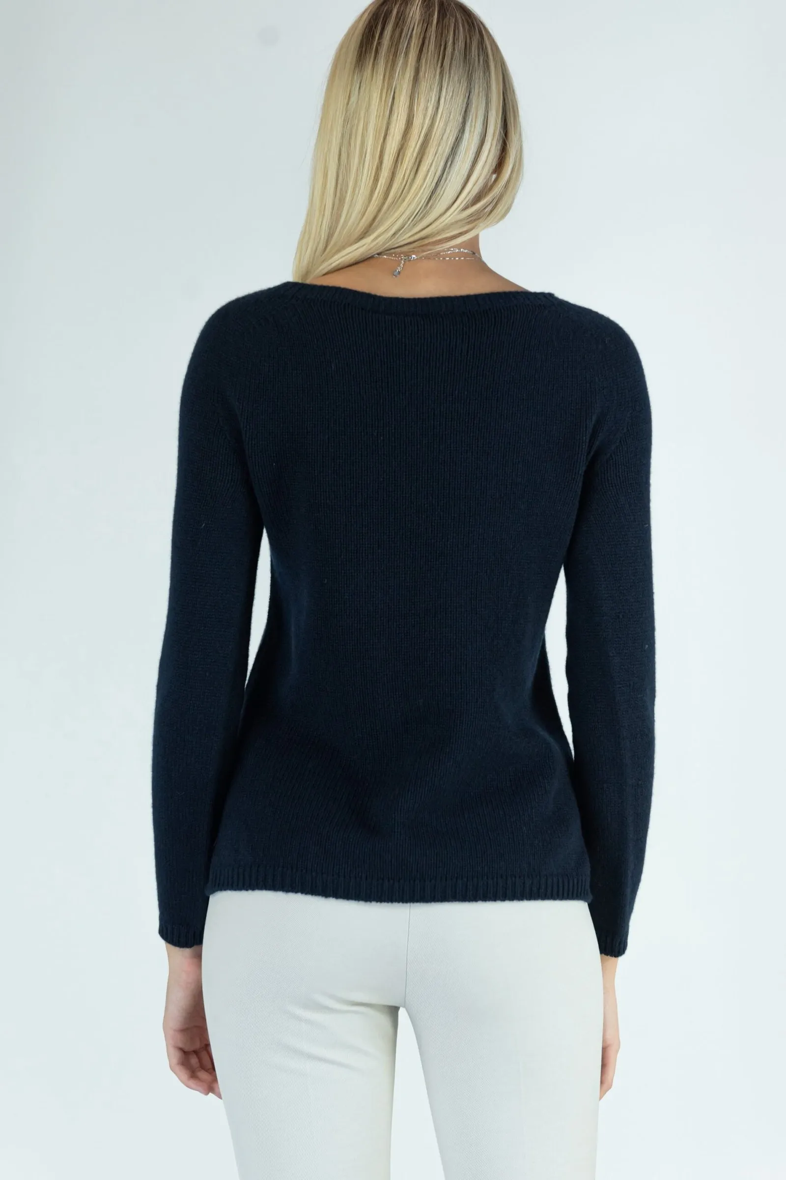 ‘S MAX MARA maglia in filato di cachemire GIORGIO variante 001 colore Blu marino