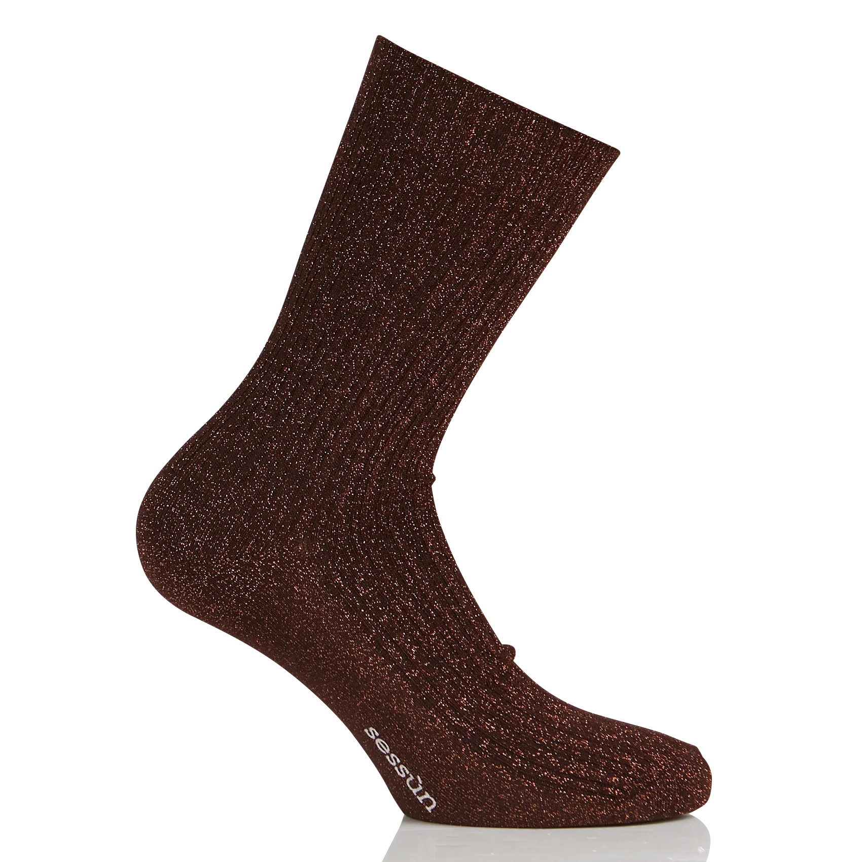  SESSUN   SOKINI - Calzini metallizzati in cotone | Marrone