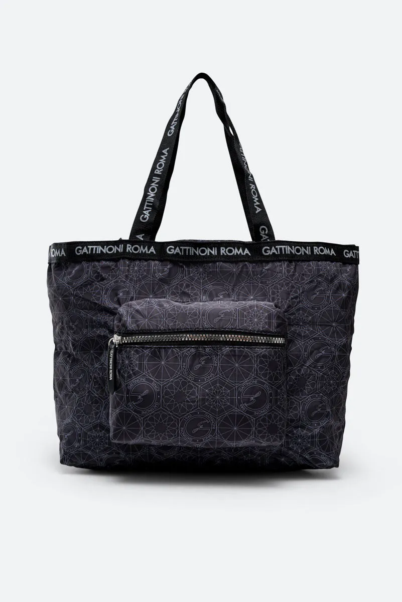 Shopping bag pieghevole Teodosia Nera EasyChic