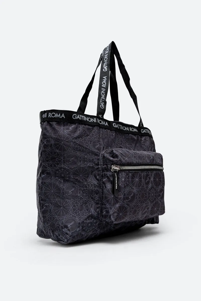 Shopping bag pieghevole Teodosia Nera EasyChic
