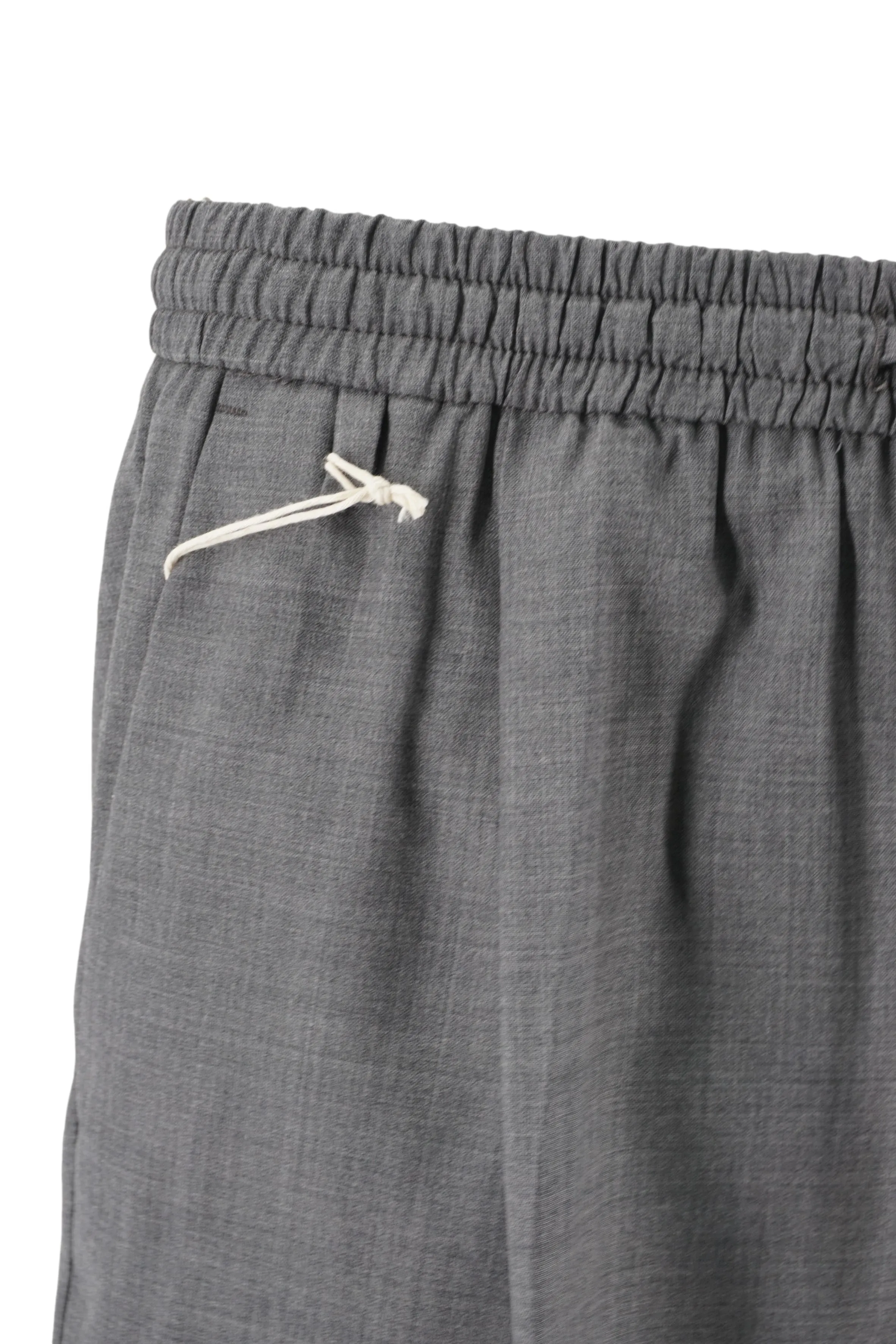 Shorts in Wool Blend and Technical Fabric / Grey