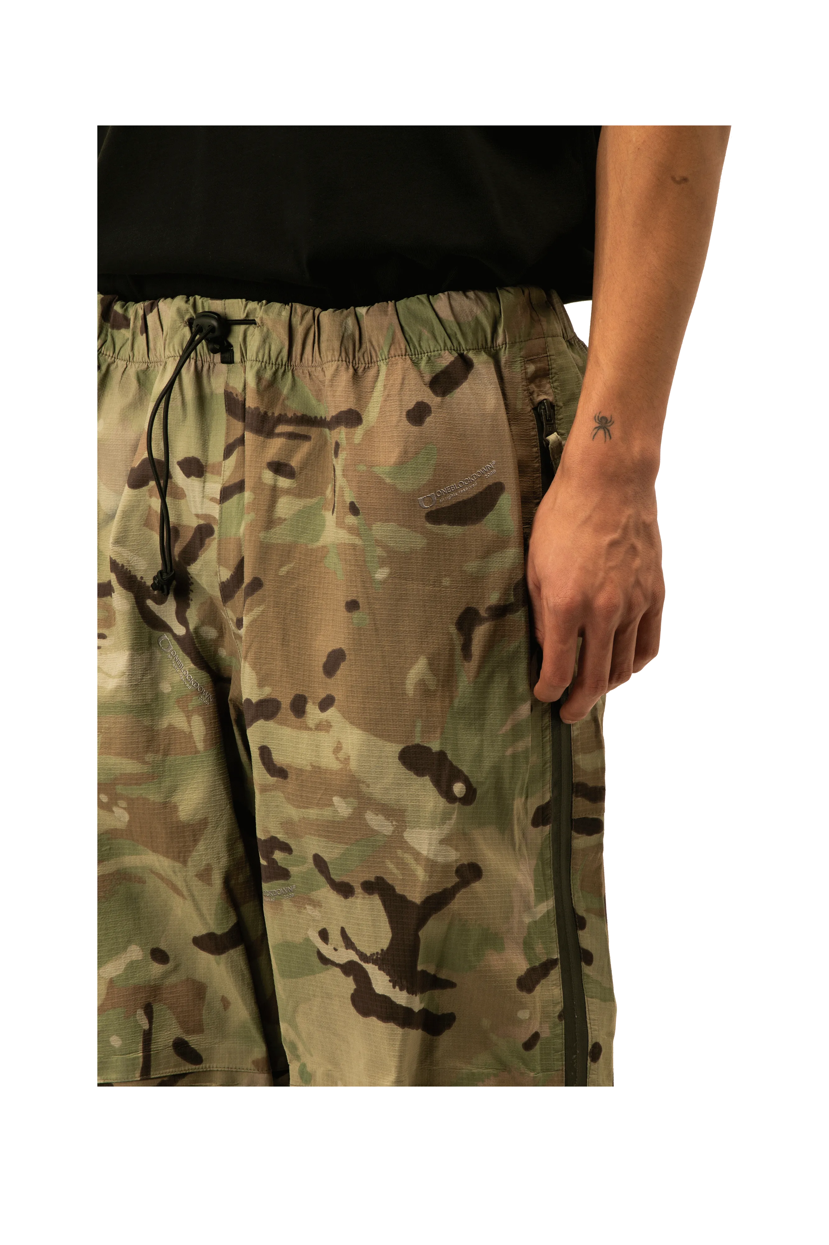 Side Zip Camo Waterproof Pants