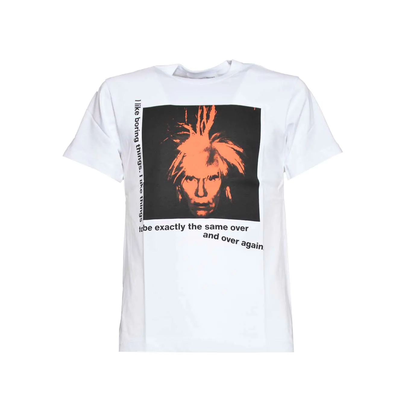 T-shirt Andy Warhol in cotone bianco Comme des Garons Shirt
