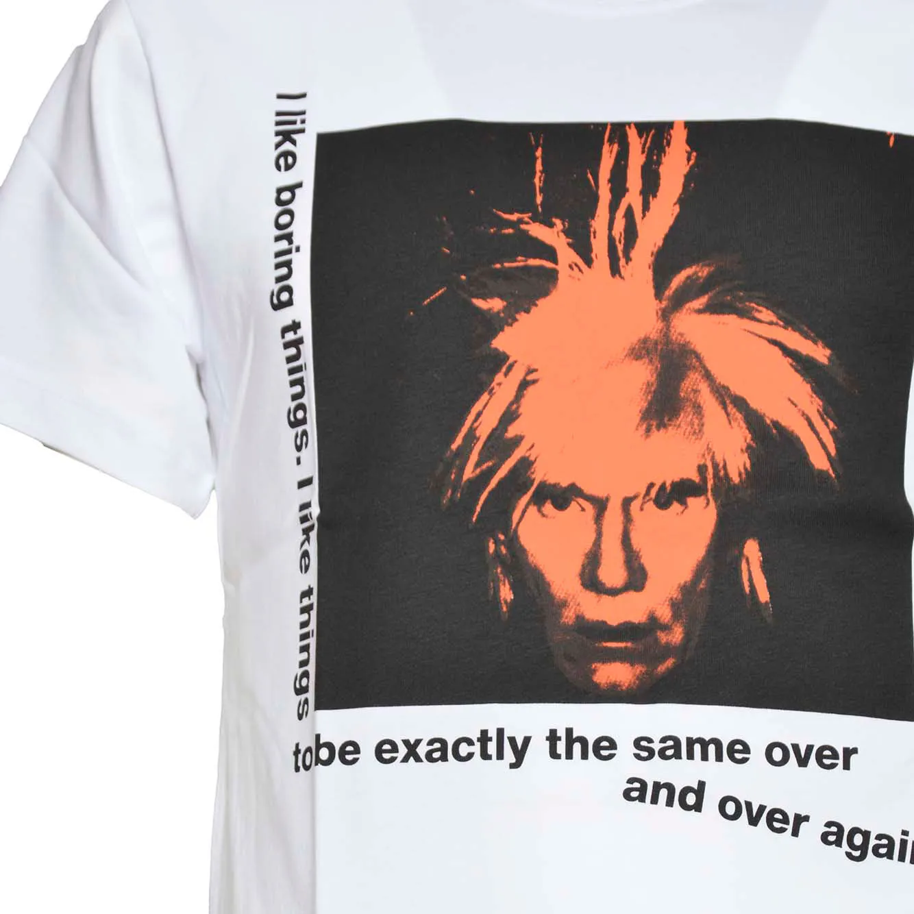 T-shirt Andy Warhol in cotone bianco Comme des Garons Shirt