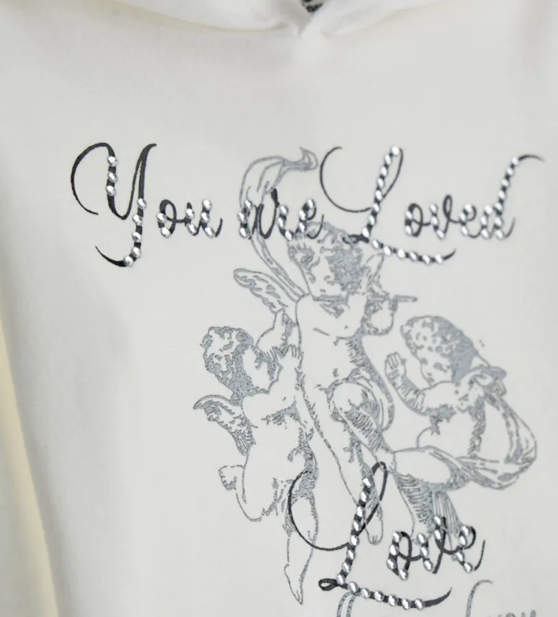 --T-shirt con cappuccio-