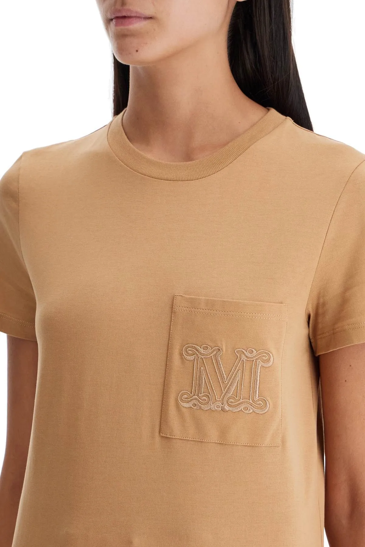 T-shirt con taschino ricamato 'Papaia'
