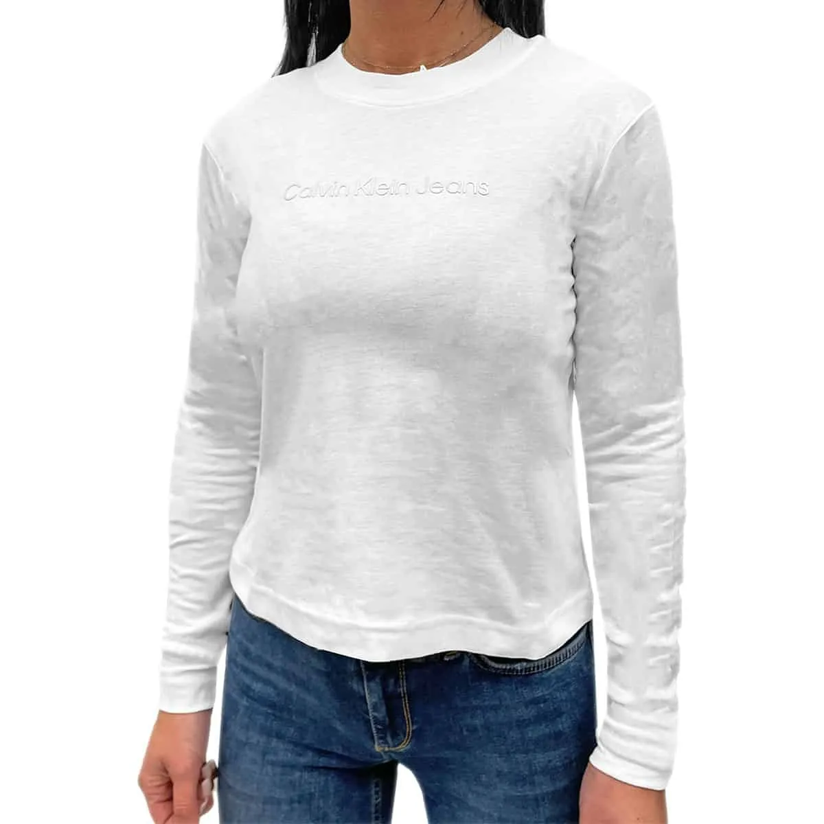 T-Shirt M.Lunga Over Size Logata 217718 Donna CK