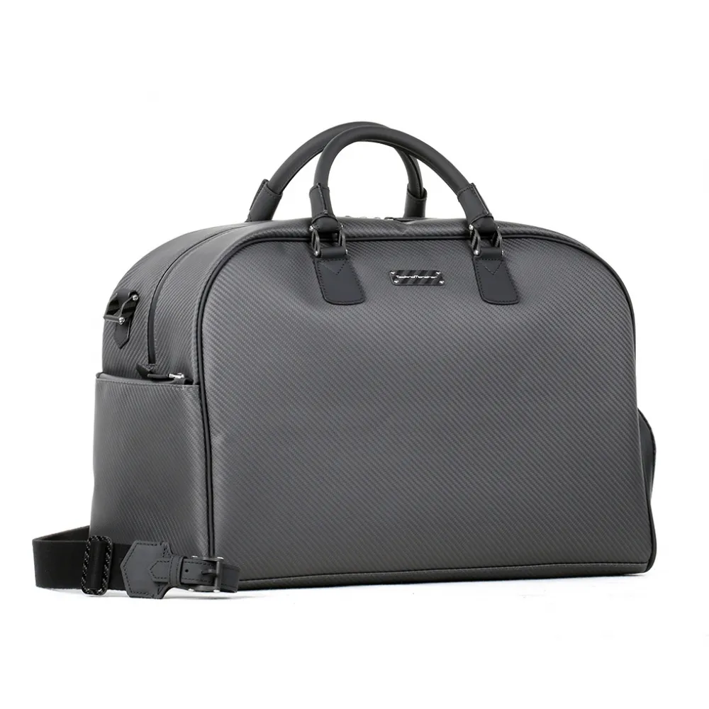 TecknoMonster - Gimnika - Borsa Business in Fibra di Carbonio Aeronautico e Pelle - Luxury - Handmade in Italy