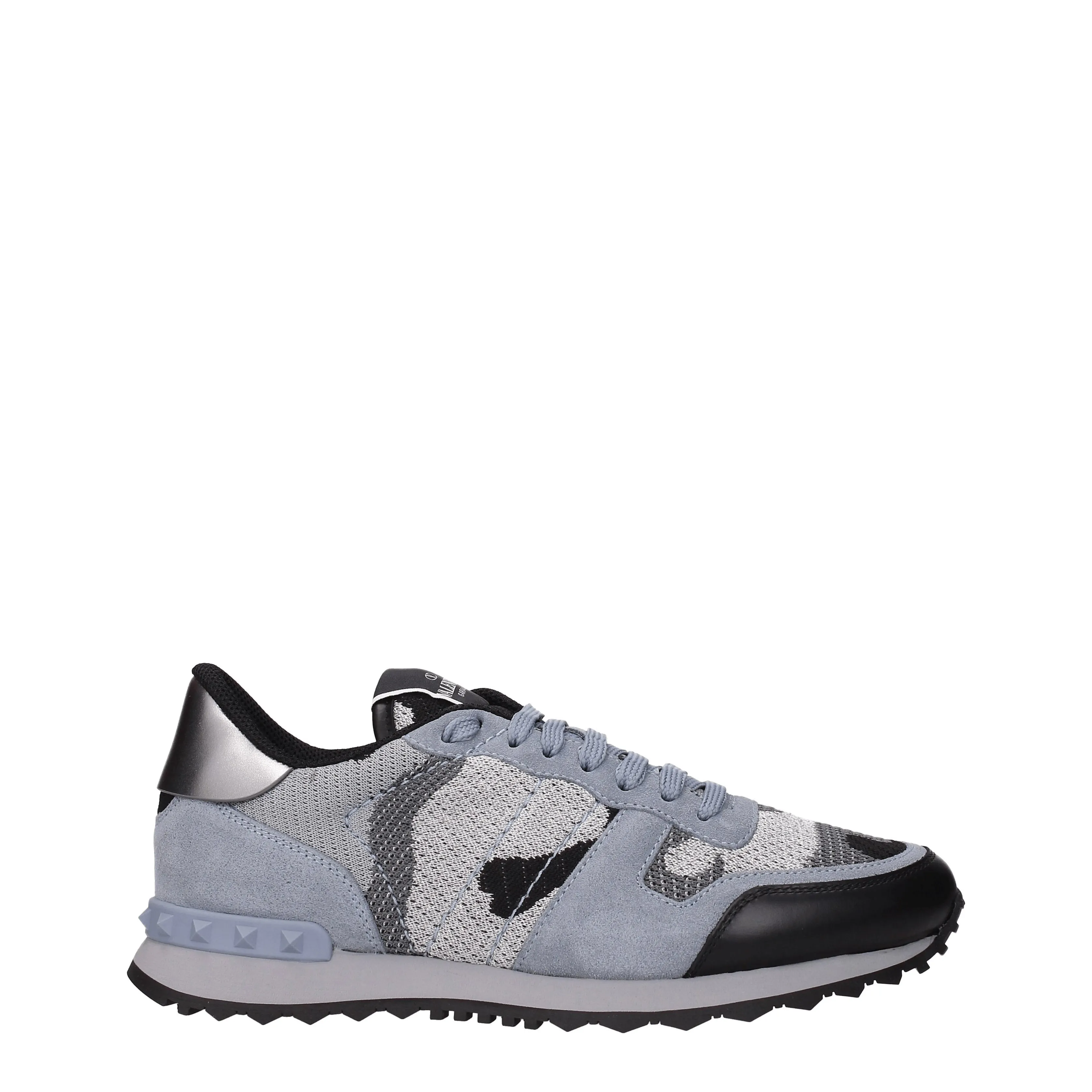 Valentino Garavani Sneakers Uomo Tessuto Grigio/Calcite