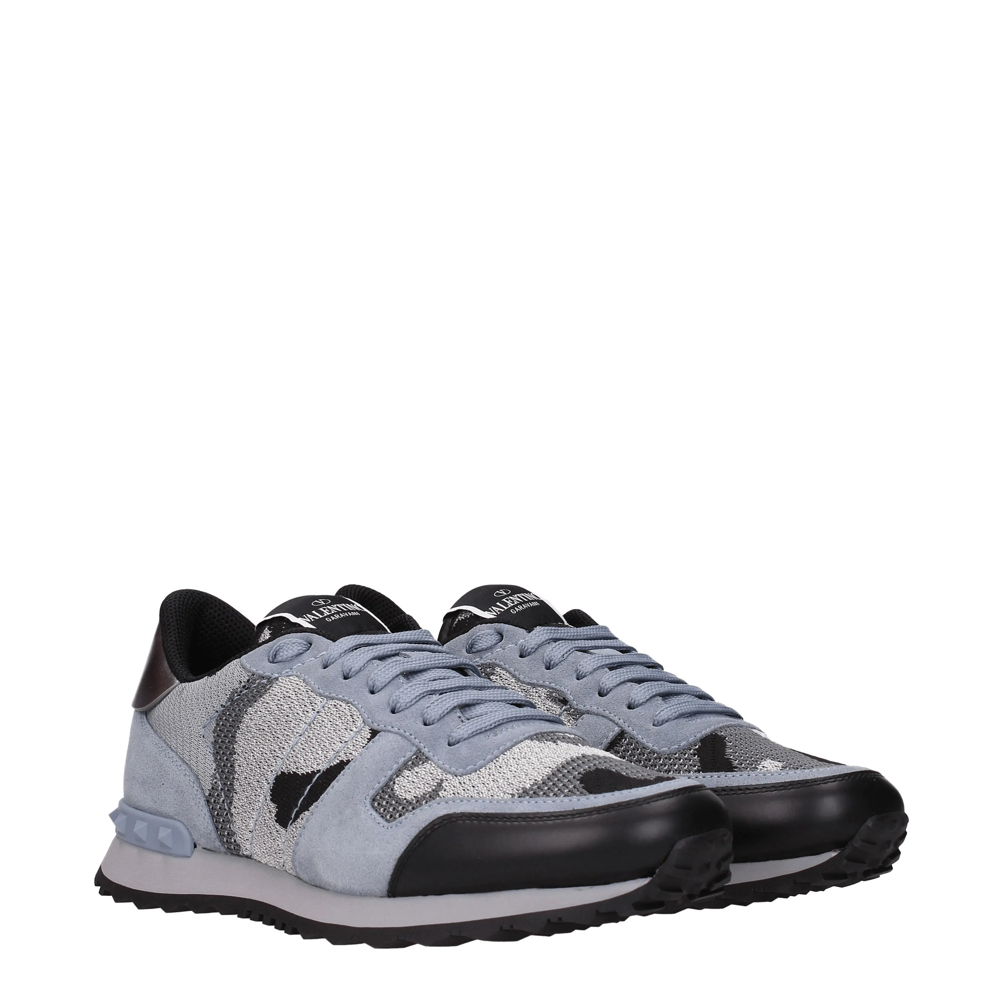 Valentino Garavani Sneakers Uomo Tessuto Grigio/Calcite