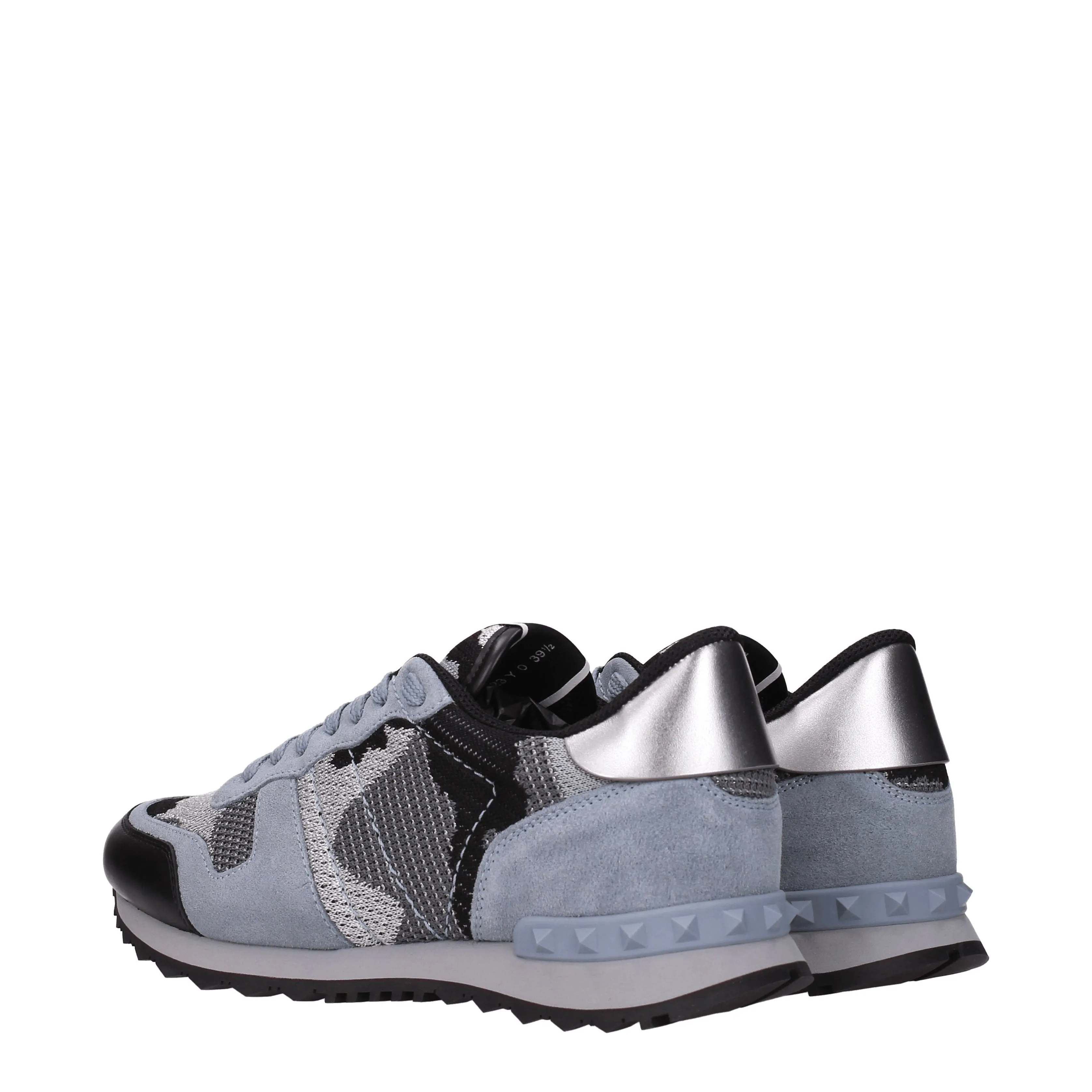 Valentino Garavani Sneakers Uomo Tessuto Grigio/Calcite